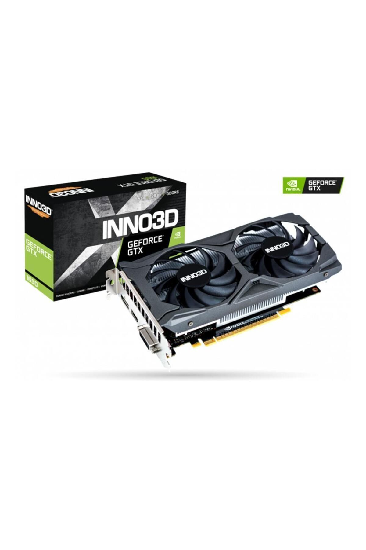 INNO3D Nvidia GeForce GTX1650 Twin x2 OC 4GB 128Bit GDDR6 Ekran Kartı (N16502-04D6X-171330N)