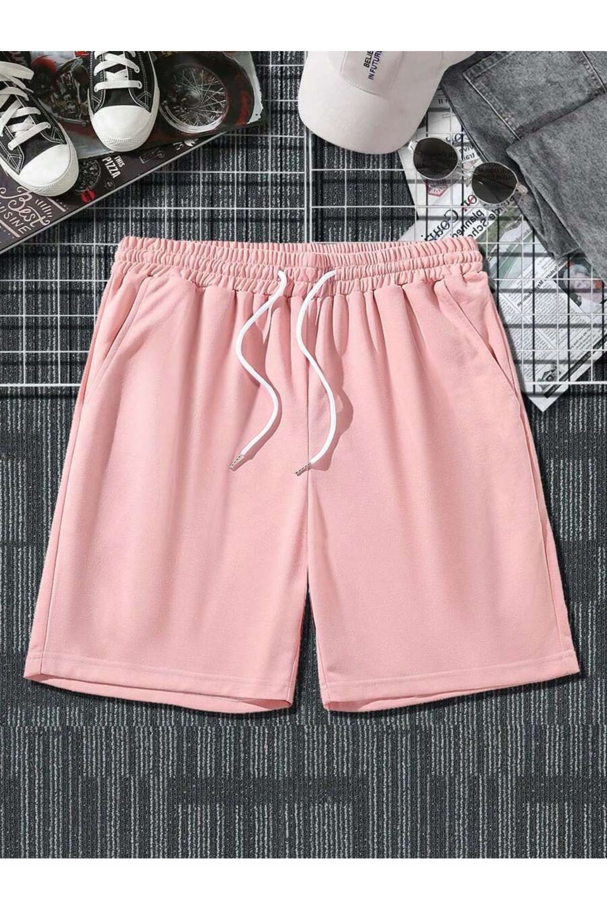 Josette Unisex Pembe Şort Kısa