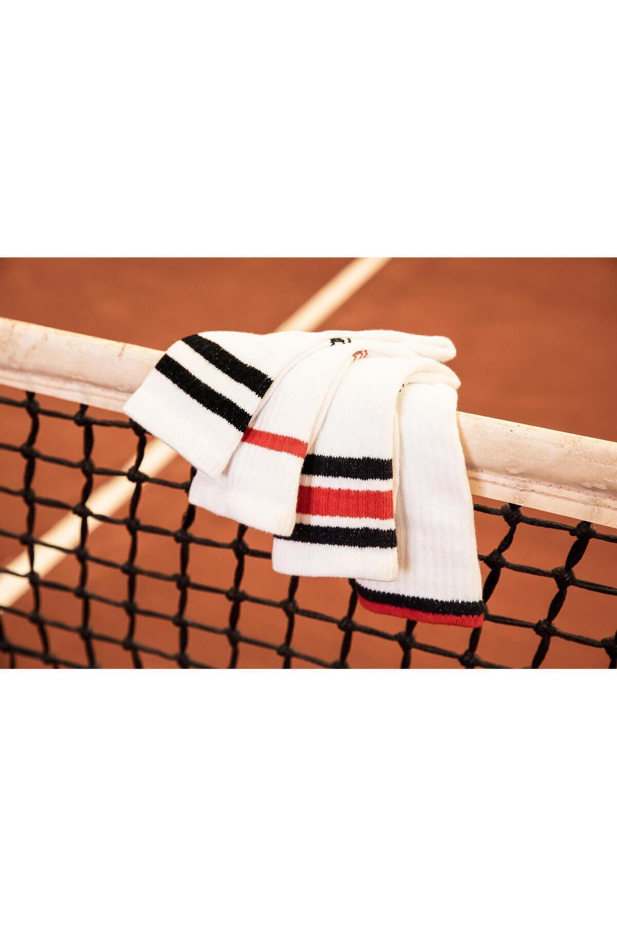 Decathlon Tenis Çorabı - Kısa Konçlu - 3 Çift - Beyaz - Rs 500