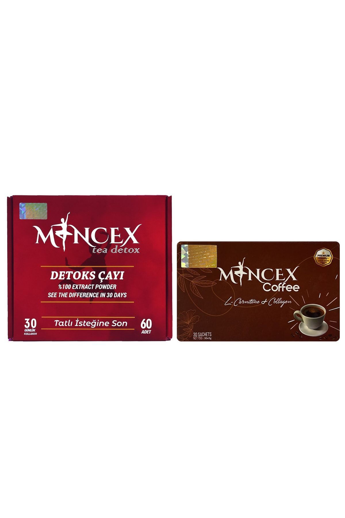 Mincex Detoks Çayı + Kahve ( 60 Detoks Şasesi + 30 Kahve Şasesi )