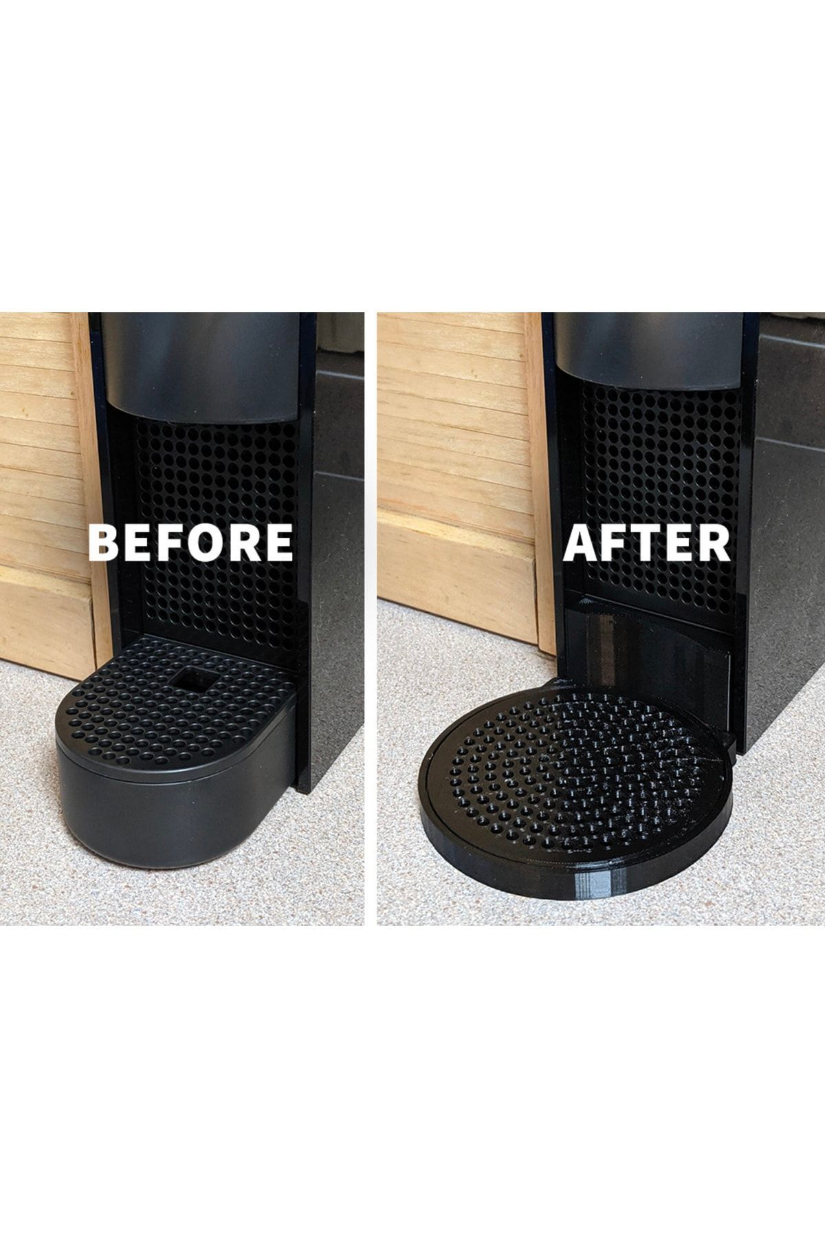 MediaFire Nespresso Essenza Mini Uyumlu Geniş Büyük Kupa Fincan Altlık Damlalık Tepsi Aparat Stand Kapsül