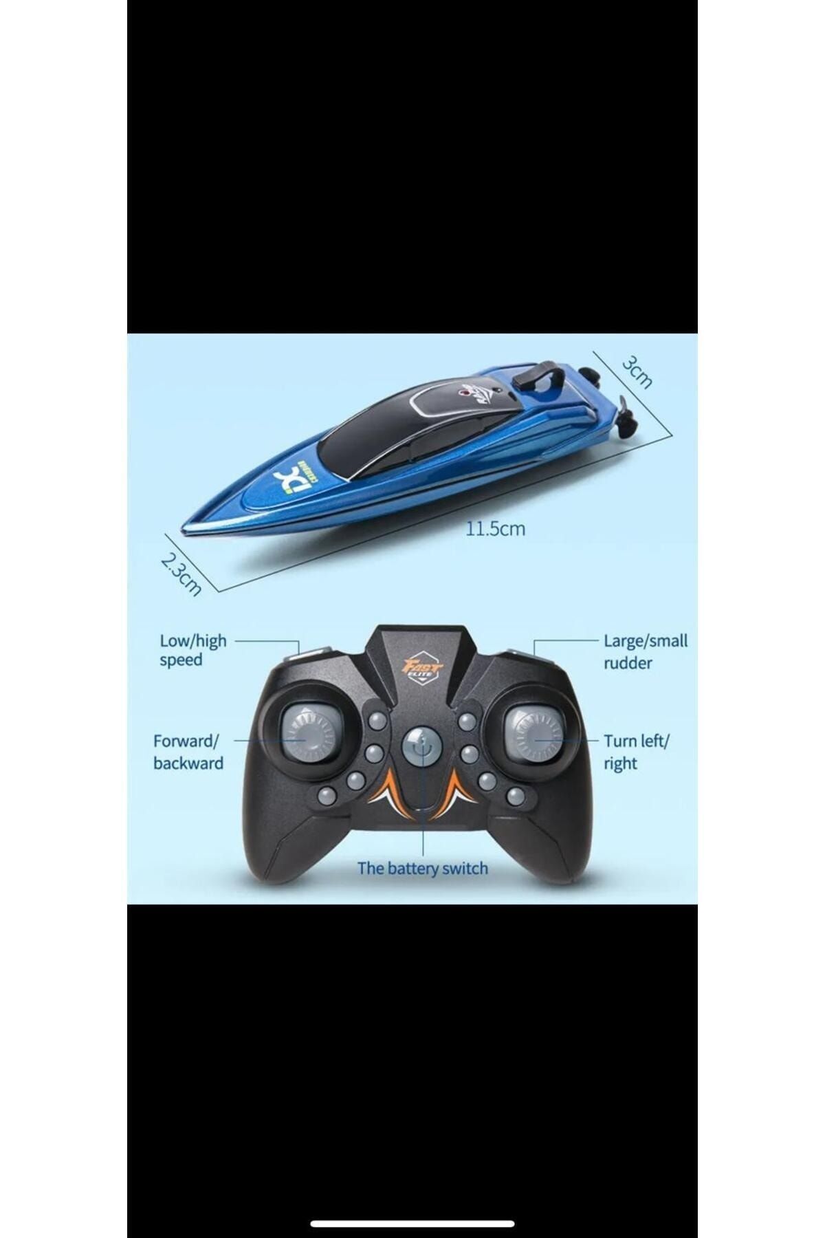 Zigver MiniRCtekne 5 km/h radyo uzaktan kumanda yüksekhızlı gemi Palm elektrikli havuz tekne oyuncak model