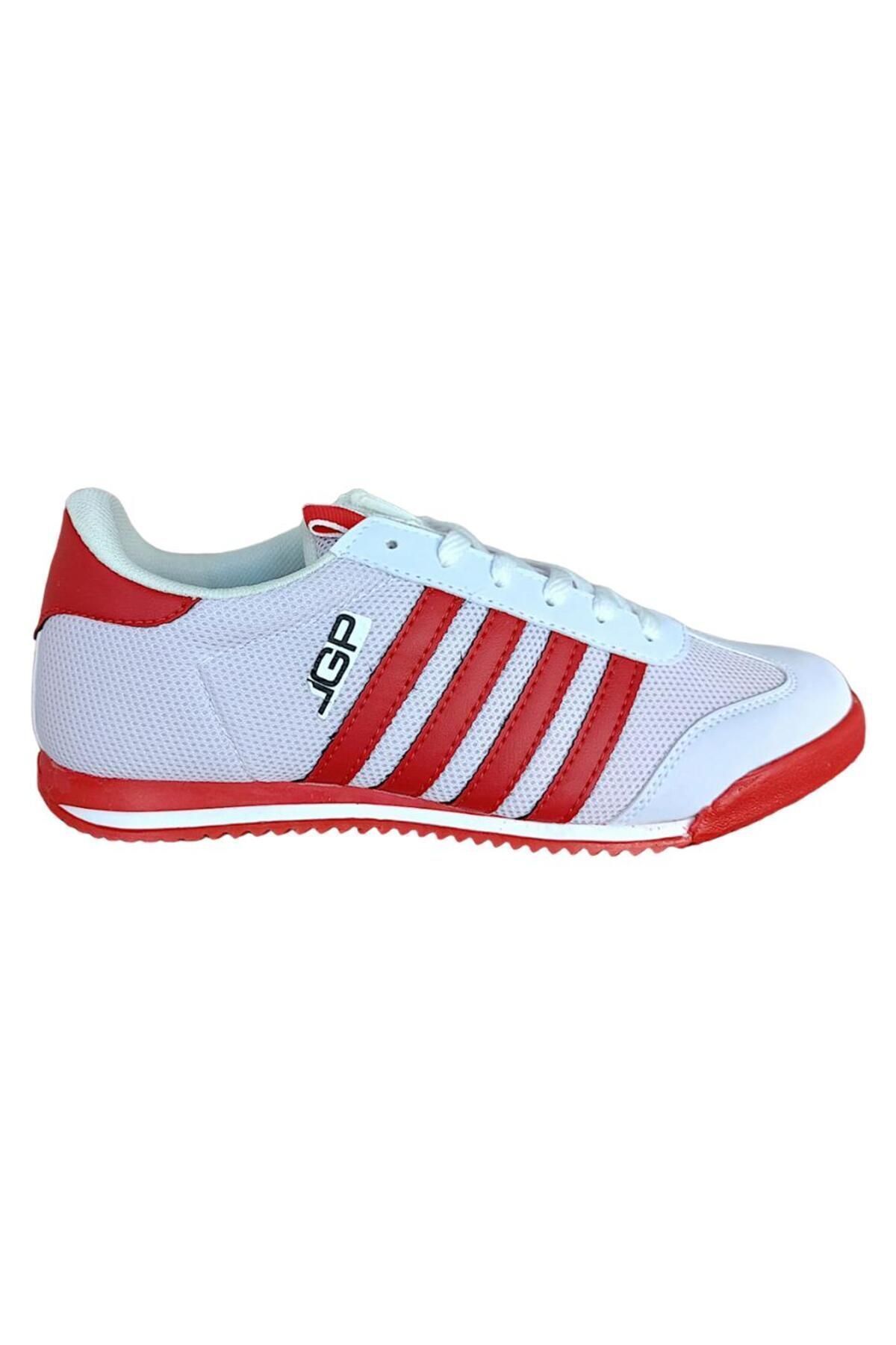 Liger Unisex Günlük Spor Ayakkabı Beyaz - Kırmızı