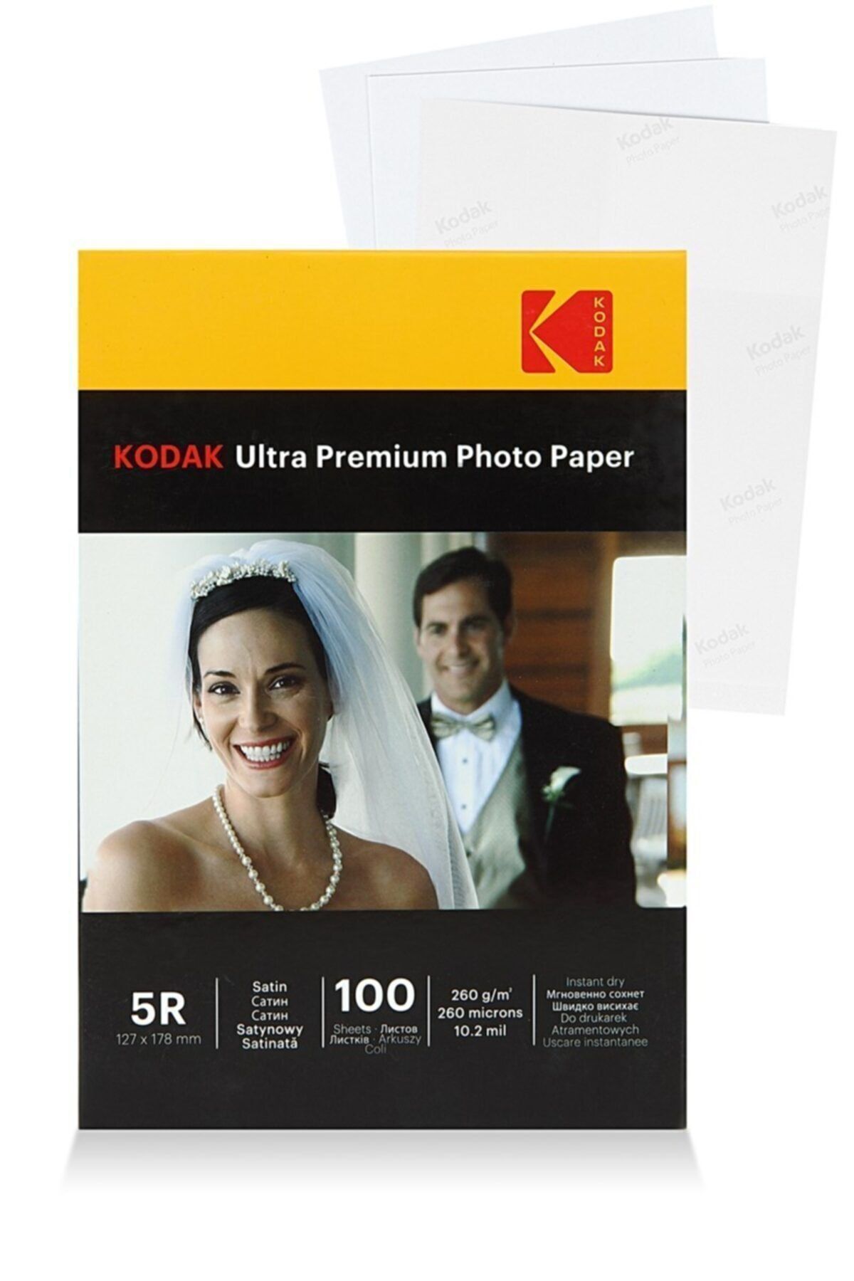 Kodak 260gr 13x18cm Ultra Premium Parlak Glossy Inkjet Fotoğraf Kağıdı 100 Yaprak