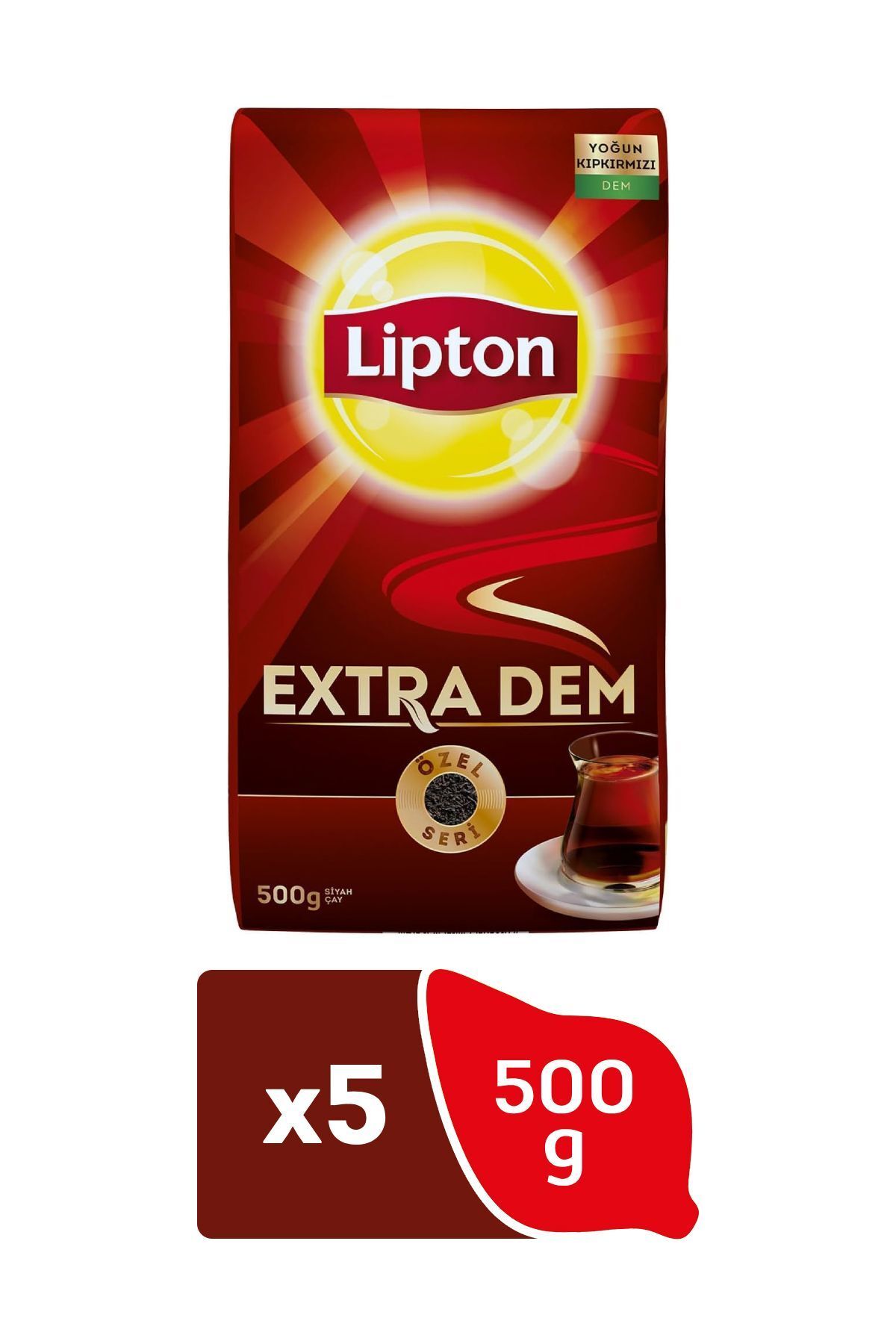 Lipton Extra Dem Siyah Çay 500 G ( 5 ADET )
