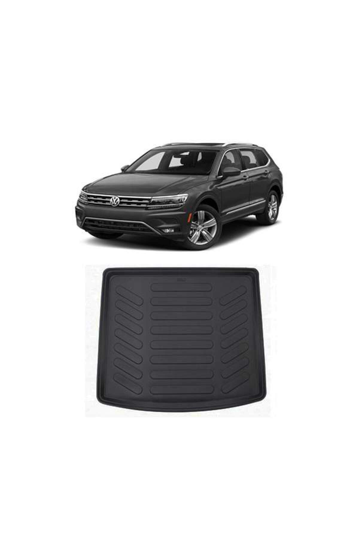 Volkswagen Vw Tıguan Stepneli 2016- Bagaj Havuzu Siyah Rizlıne