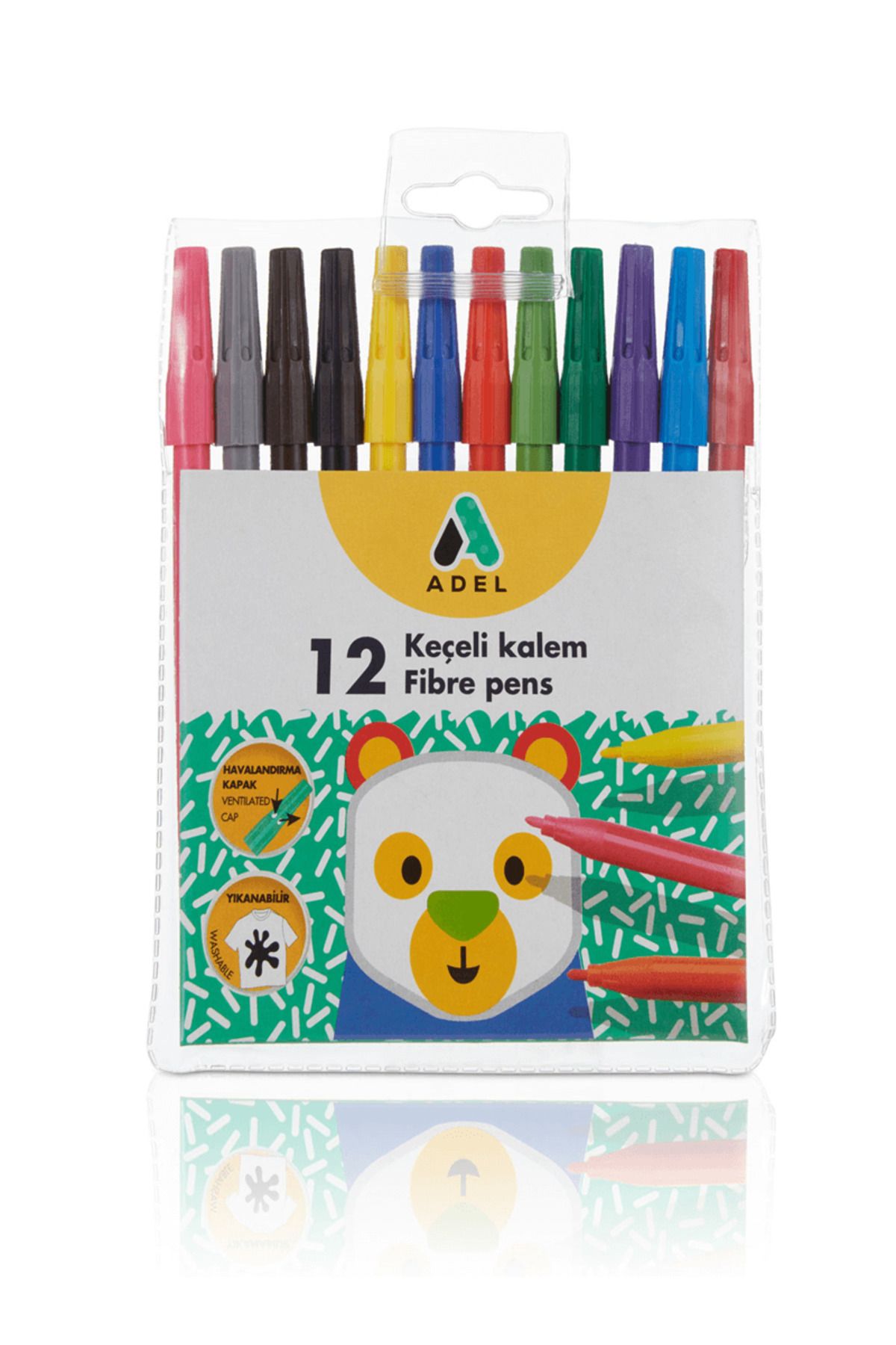 Adel Keçeli Kalem 12 Renk