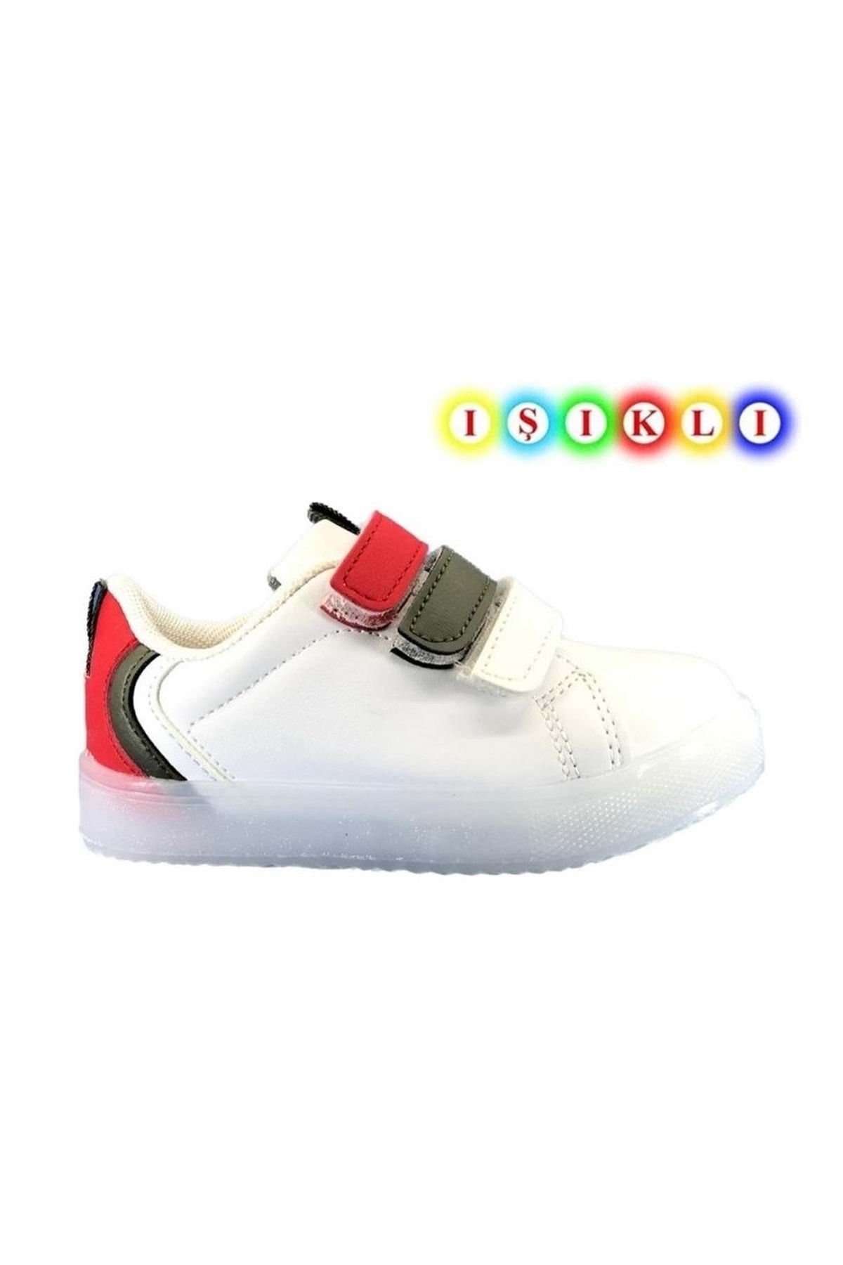 KOCAMANLAR Cool Kids Mami-sun Işıklı Sneaker Çocuk Spor Ayakkabı Haki