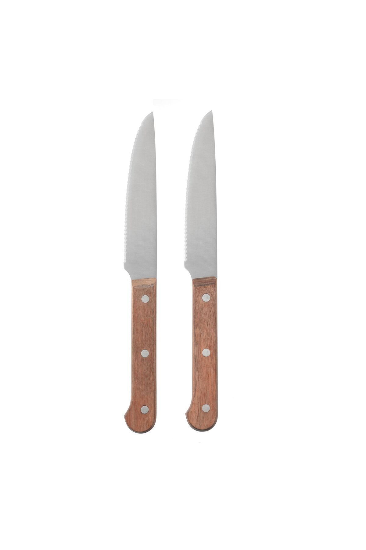 IKEA LINDRIG biftek bıçağı seti, koyu kahve, 24 cm, 2 adet