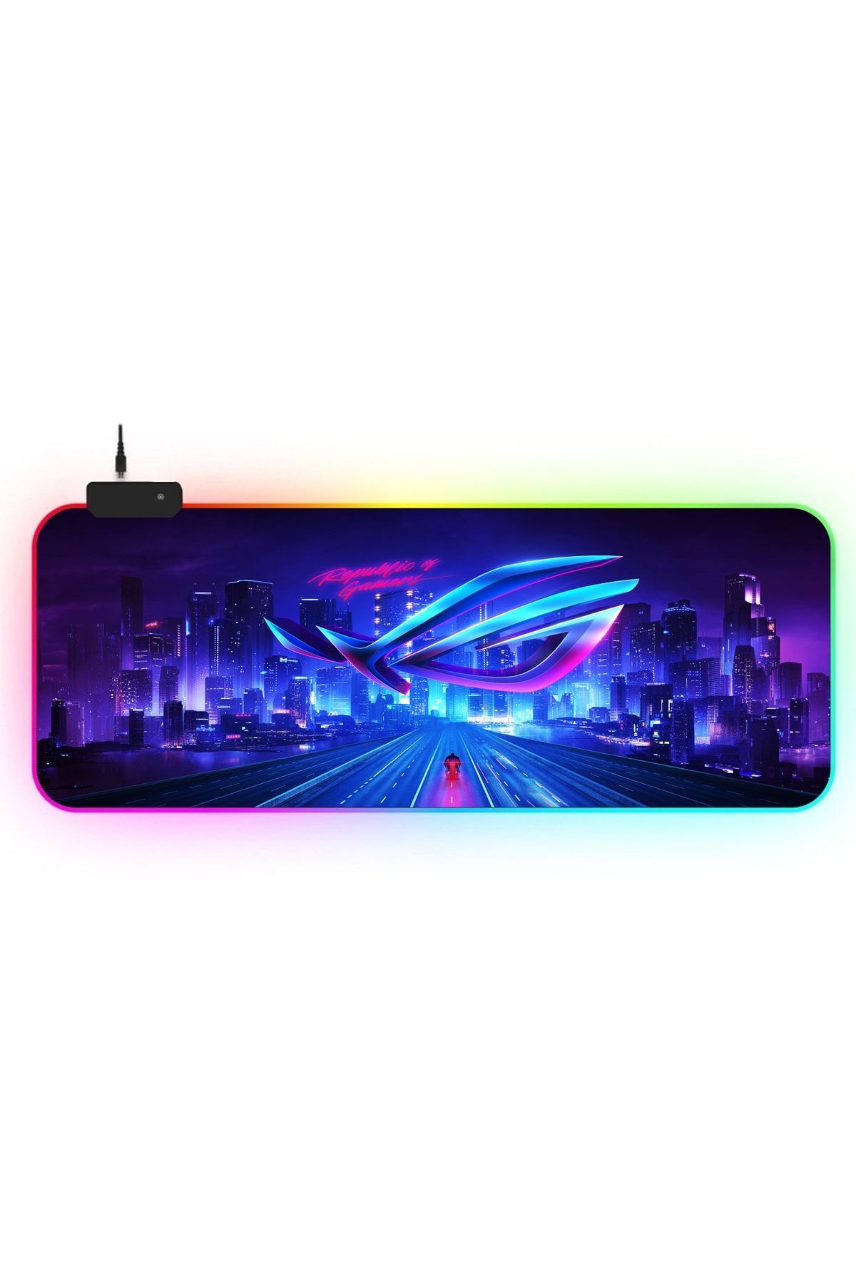PORGE Full RGB Mouse Pad Büyük 90x40 cm XXL Gaming Işıklı Oyuncu Mousepad