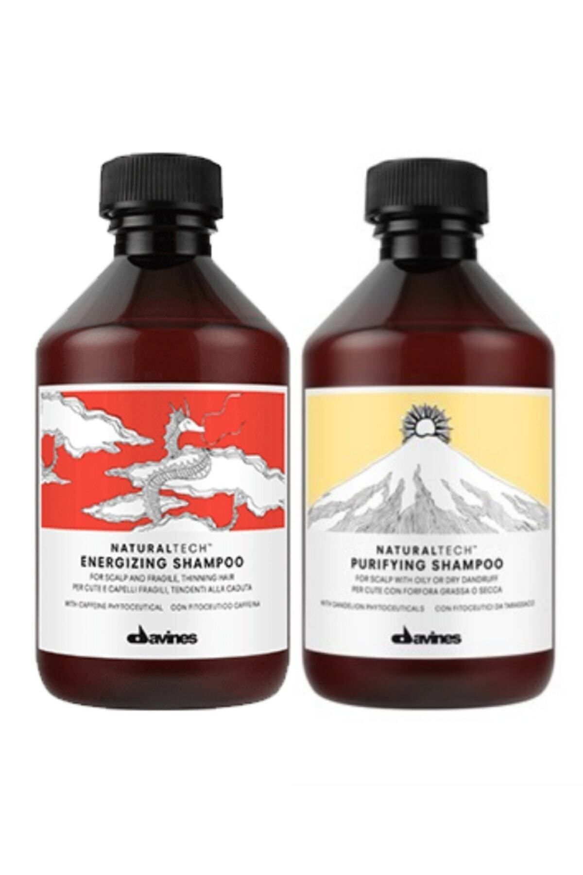 Davines Energizing Şampuan 250 Ml + Purifying Şampuan 250 Ml davines evaaa98765