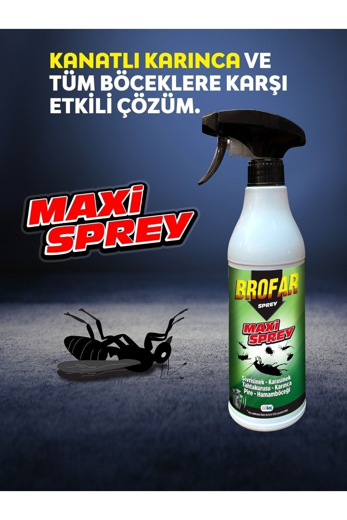 Brofar Maxi Sprey Uçan Karınca Ve Tüm Böceklere Karşı Etkili Çözüm