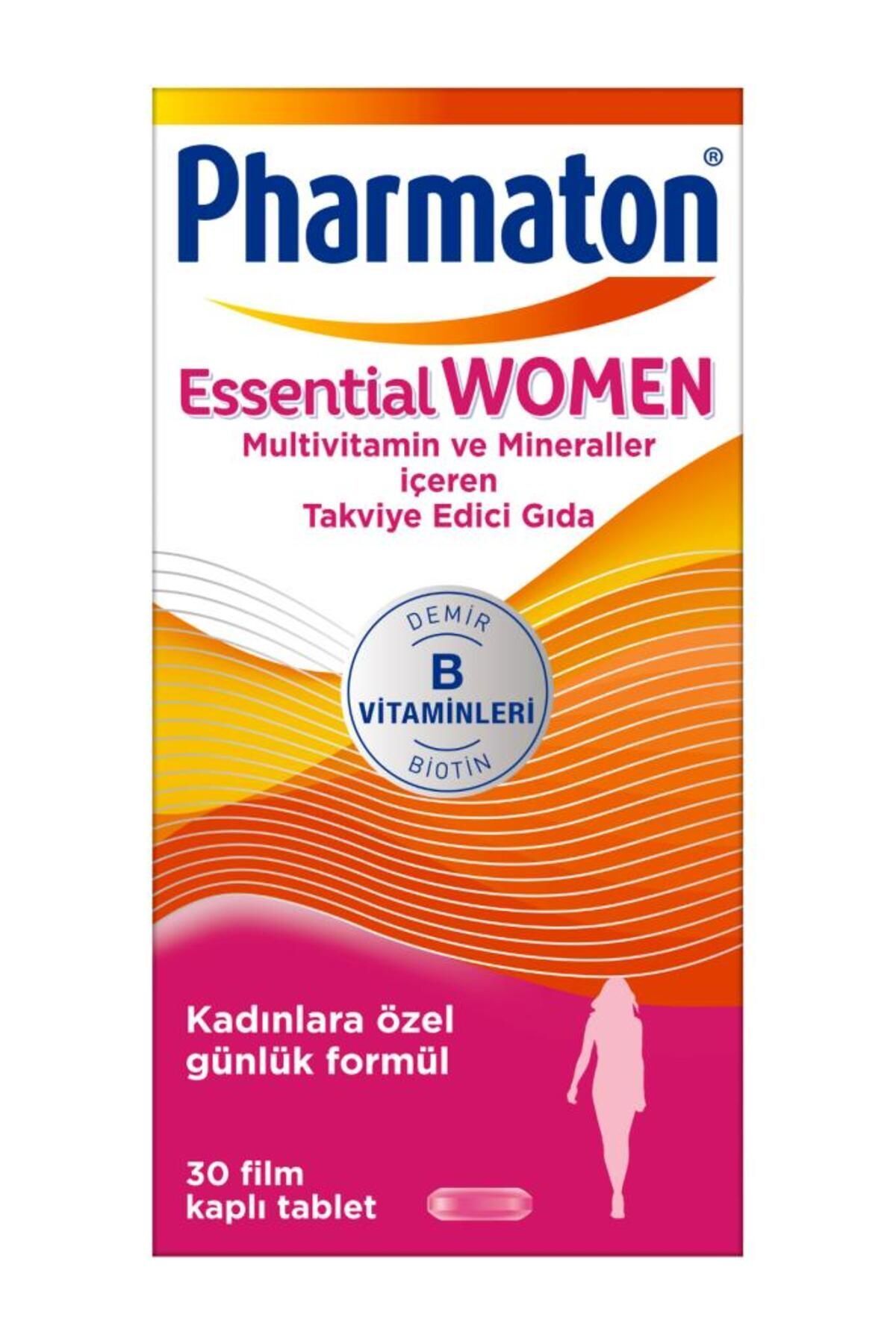 Pharmaton Essential Women Multivitamin Ve Mineral Içeren Takviye Edici Gıda 30 Tablet
