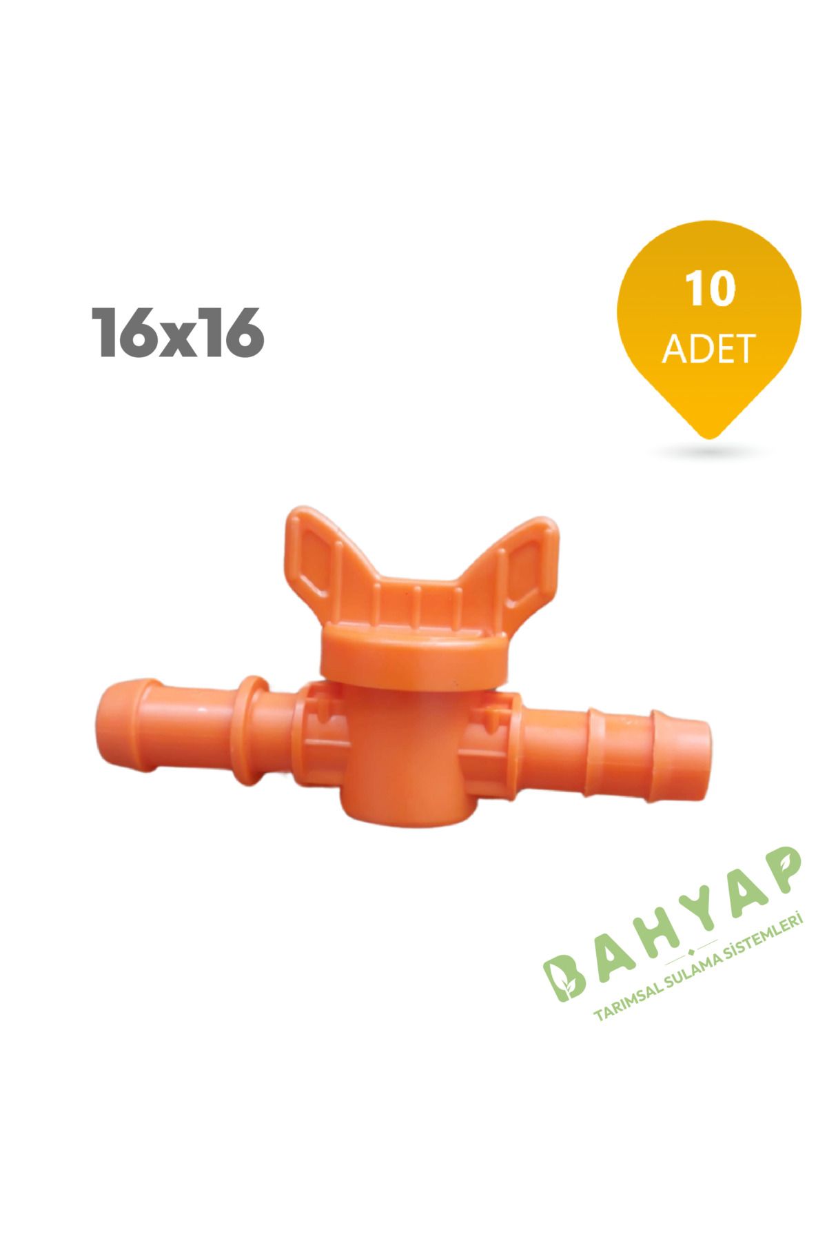 Bahyap Damlama Sulama Kurtağzı Conta Çıkış Mini Vana 16x16 (10 Adet)