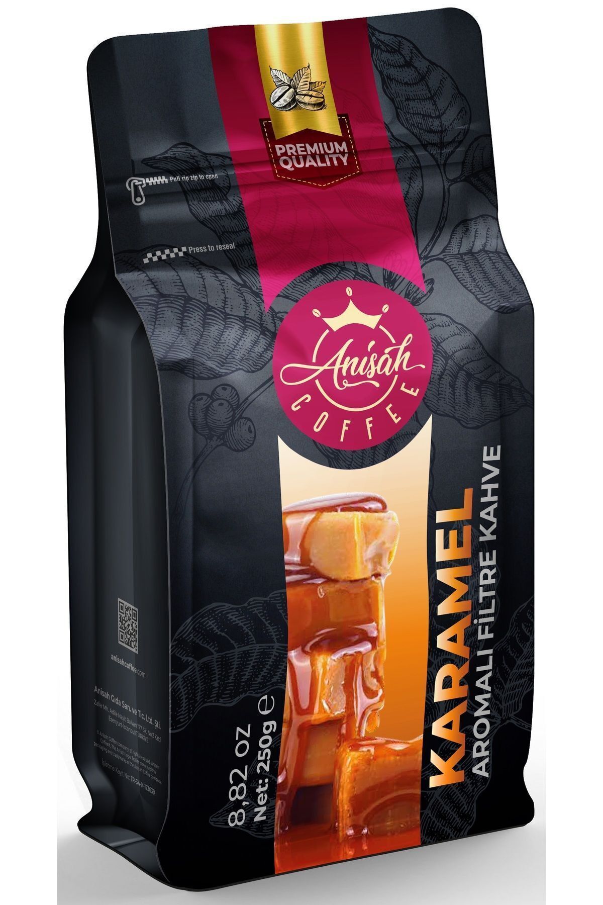 Anisah Coffee Karamel Aromalı Filtre Kahve 250 gr