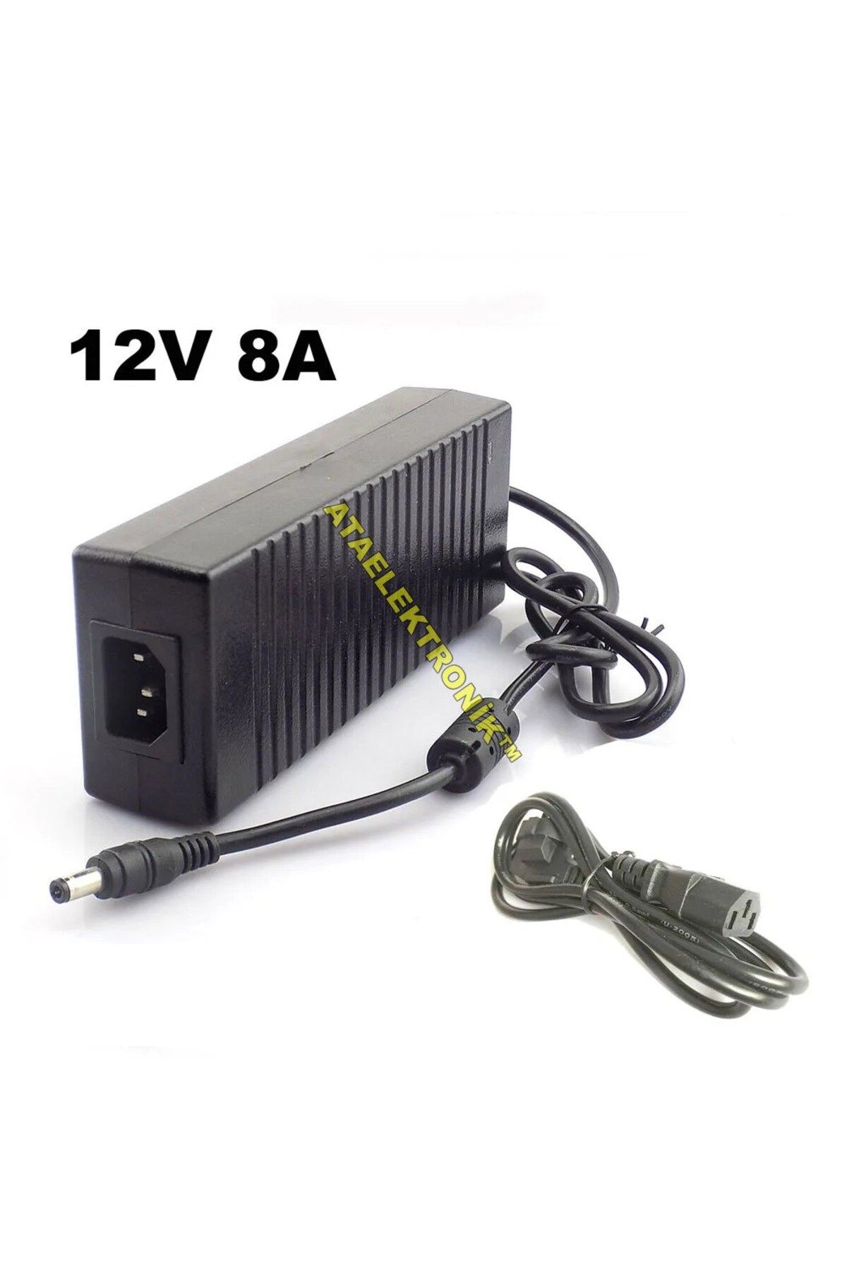 ATAELEKTRONİK 12 VOLT 8 AMPER ADAPTÖR TRAFO GÜÇ KAYNAĞI  12V 8A