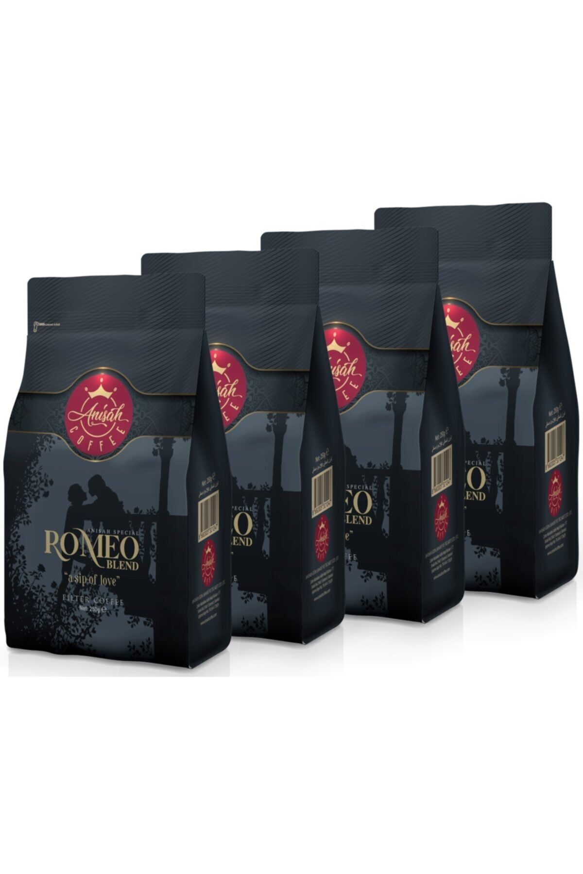 Anisah Coffee Romeo Blend Öğütülmüş Filtre Kahve 4x250 gram