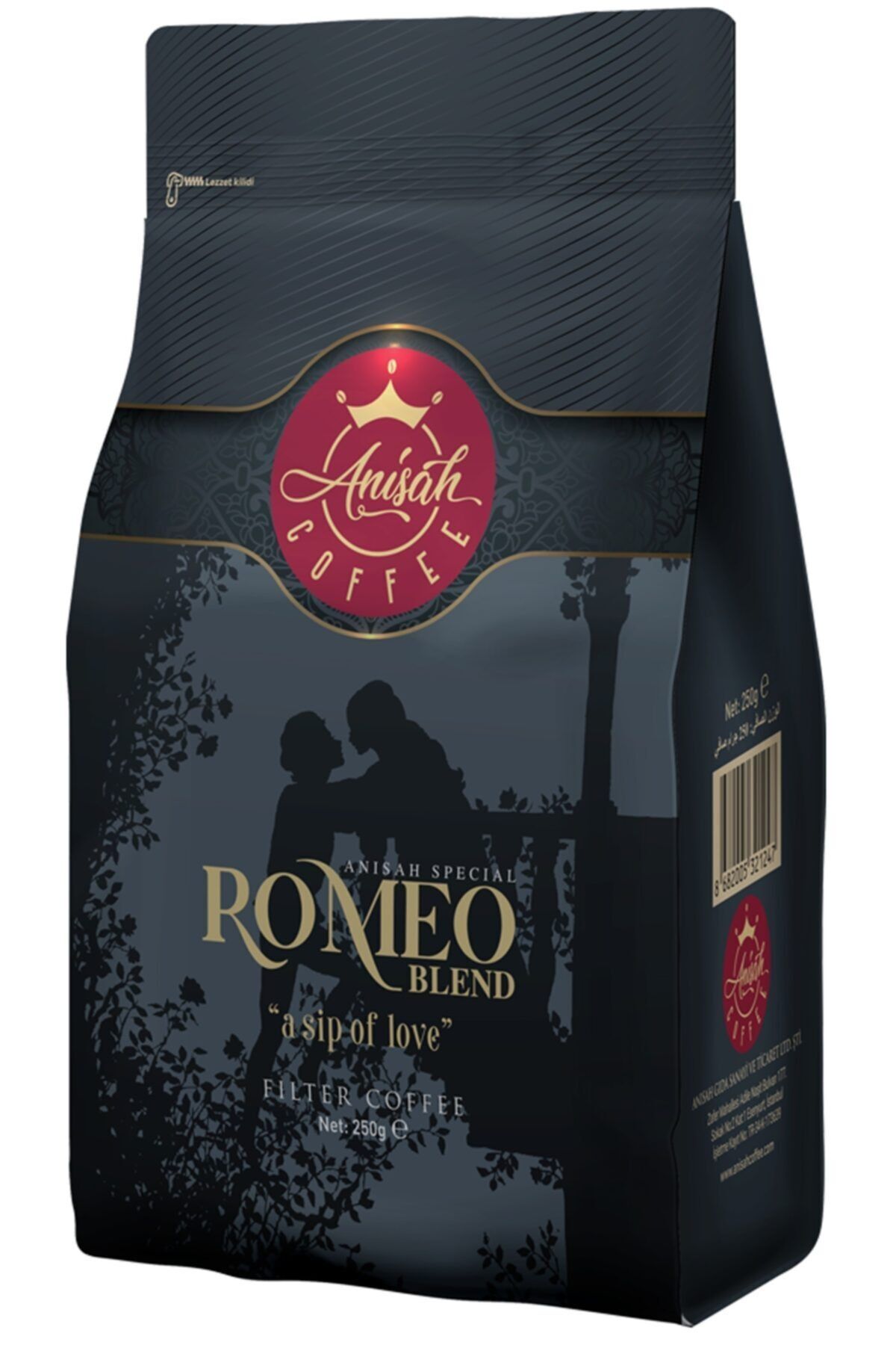 Anisah Coffee Romeo Blend Filtre Kahve 250 Gram Öğütülmüş
