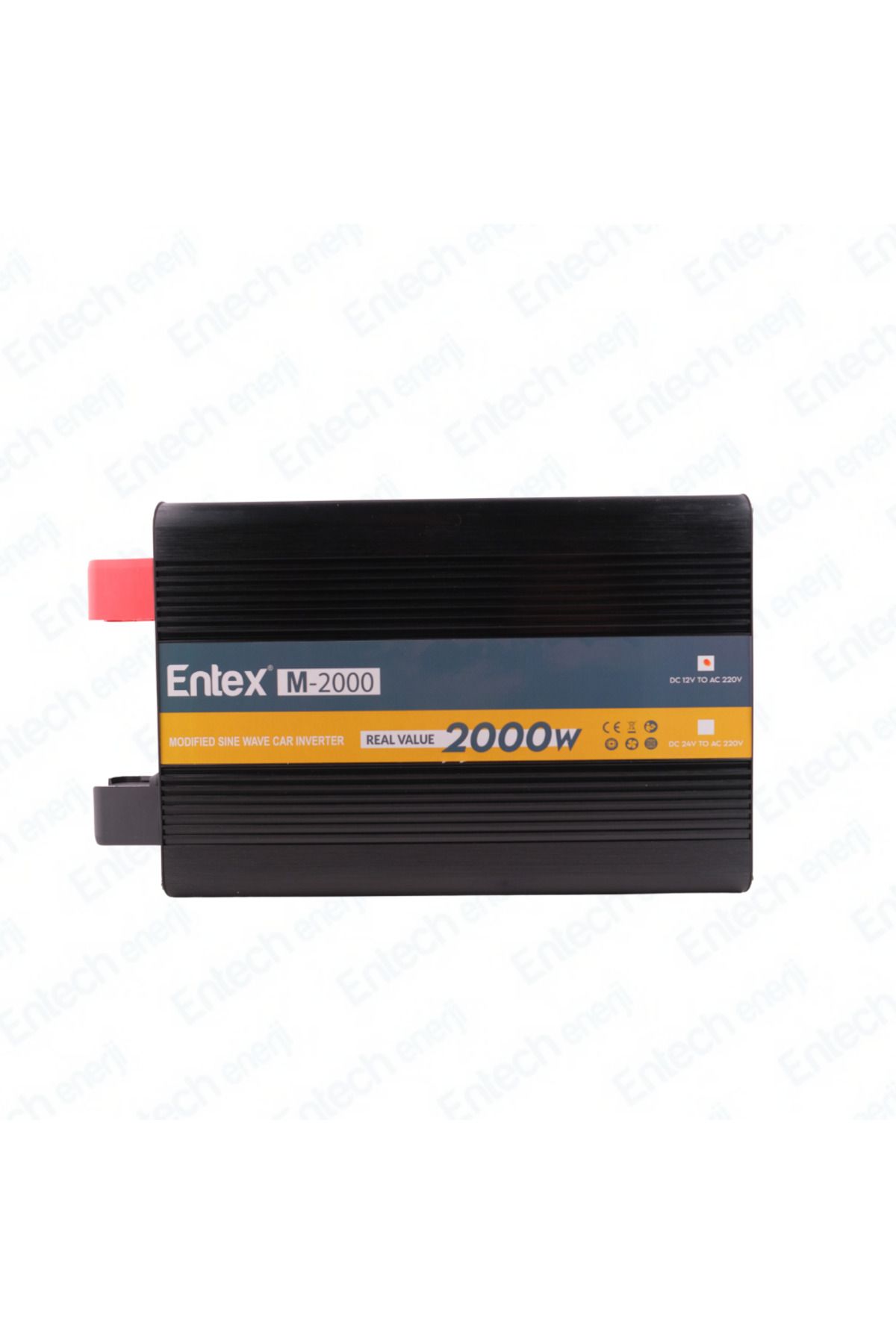 Entex 12 V Volt 2kW 2000 W Watt Modifiye Sinus İnverter 220 Çevirici İnvertör Dijital Ekranlı Dönüştürücü