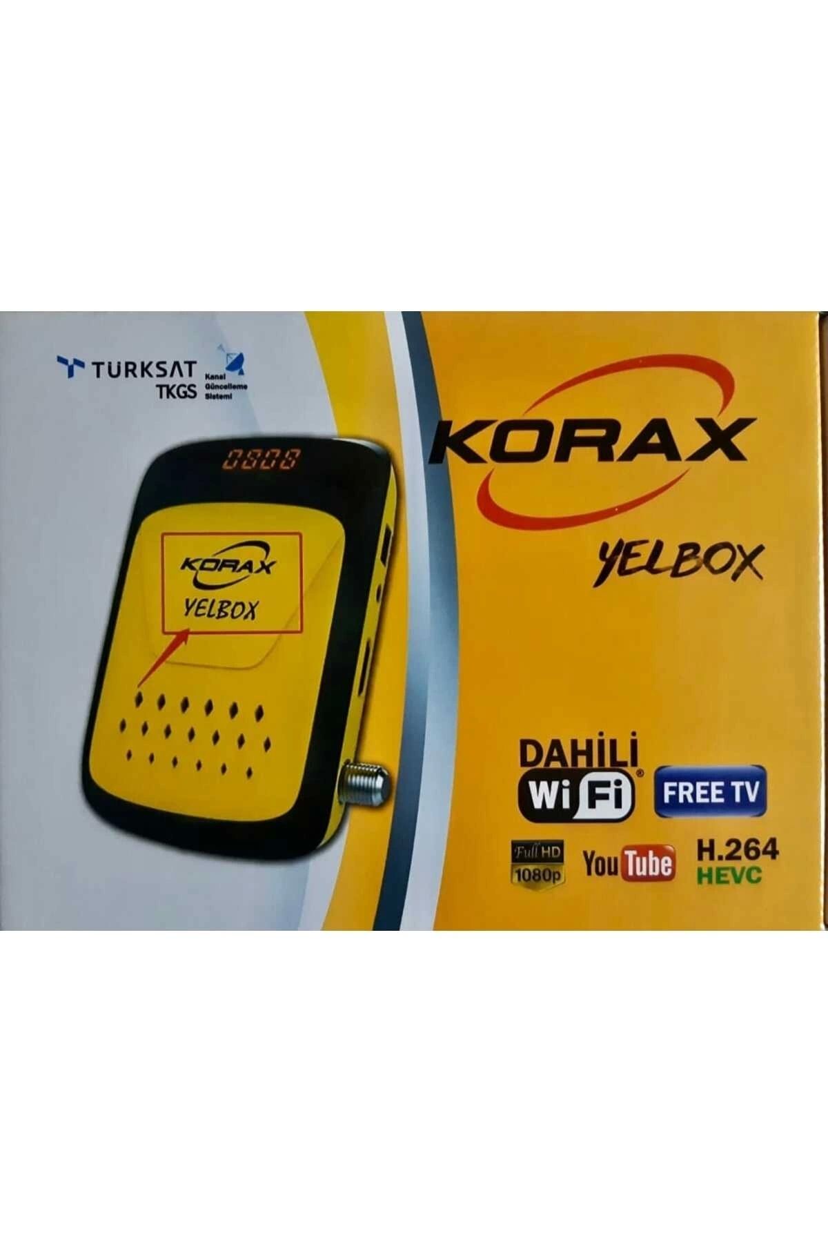 Korax Yelbox Dahili Wi-Fi YOUTUBE Free Tv Özellikli Uydu Alıcı TV BOX