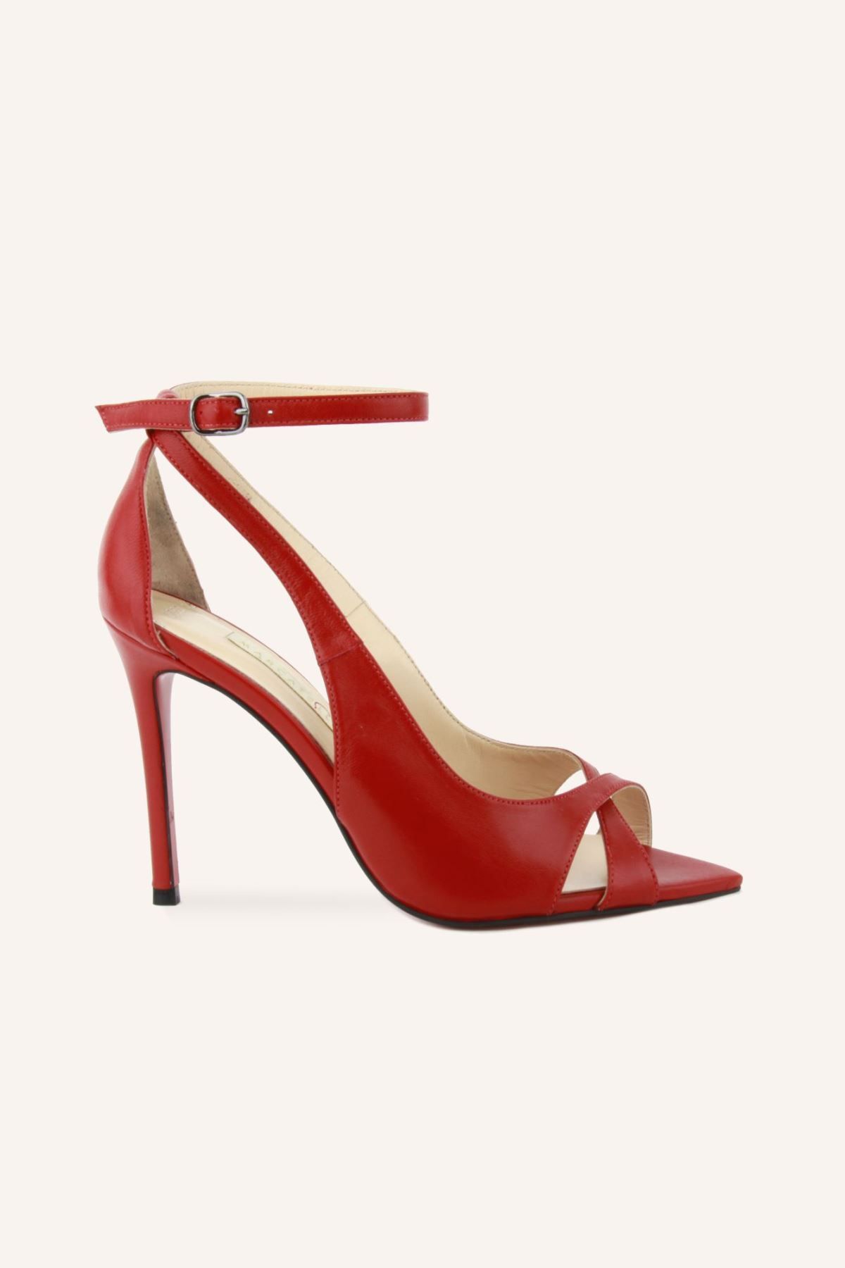 Marcatelli Kırmızı Jade Topuklu Ayakkabı