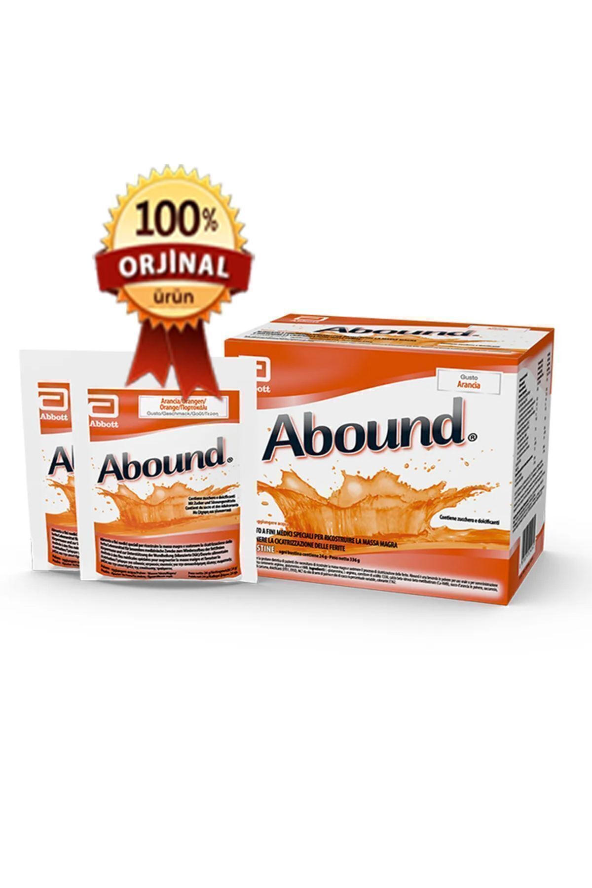 Abbott Abound Glutamine Arginine 30 Adet 24gr. Portakal Aromalı Özel Beslenme Ürünü