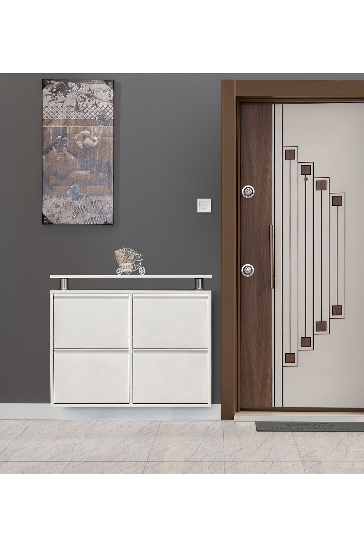 kaser metal Kaser Beyaz 2+2 Metal Ayakkabılık