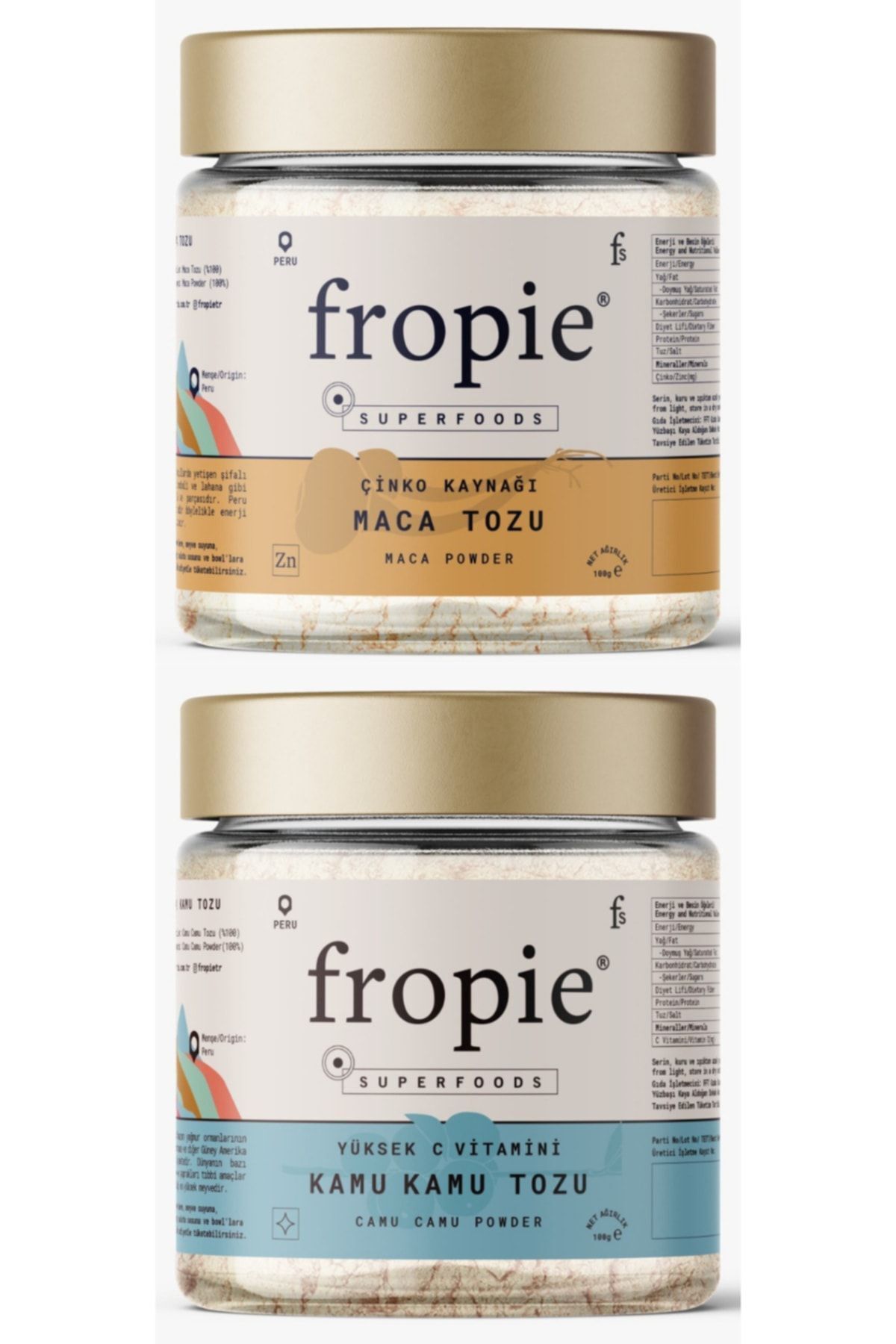 FROPİE Camu Camu Tozu 130gr Ve Maca Tozu 130gr