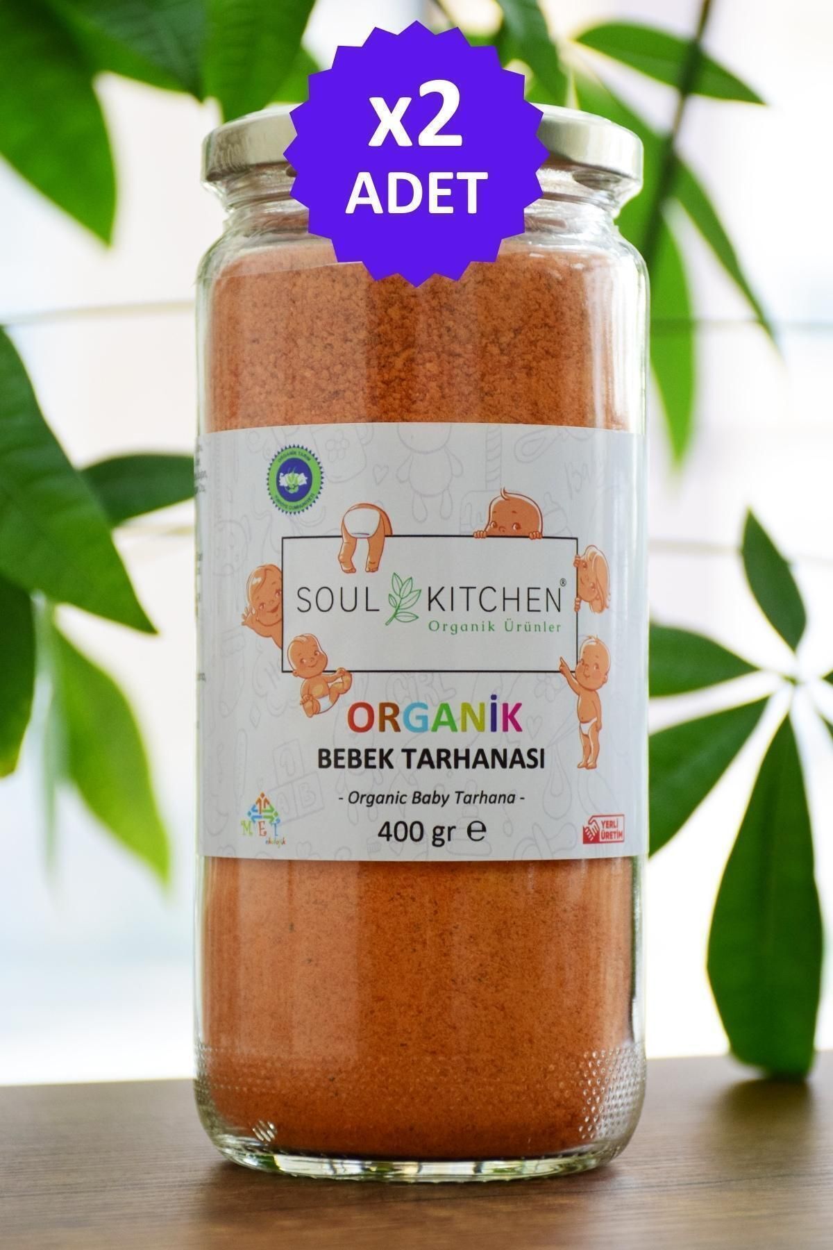 Soul Kitchen Organik Ürünler Organik Bebek Tarhanası 400gr - Cam 2'li Avantaj Set -