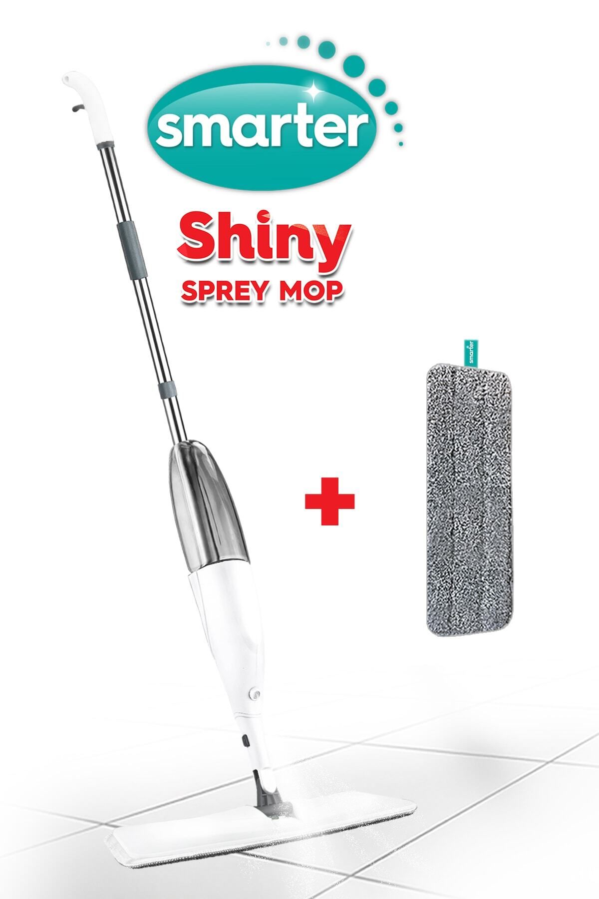 SMARTER Shıny Sprey Mop Yedek (BEYAZ) Mop Paspas Temizlik Seti