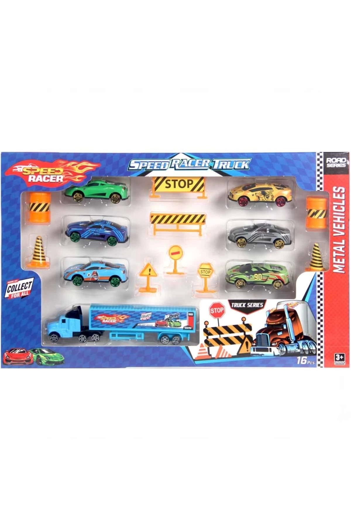 Toysan Speed Racer Road Series Truck Metal Model Araba Seti toy-49