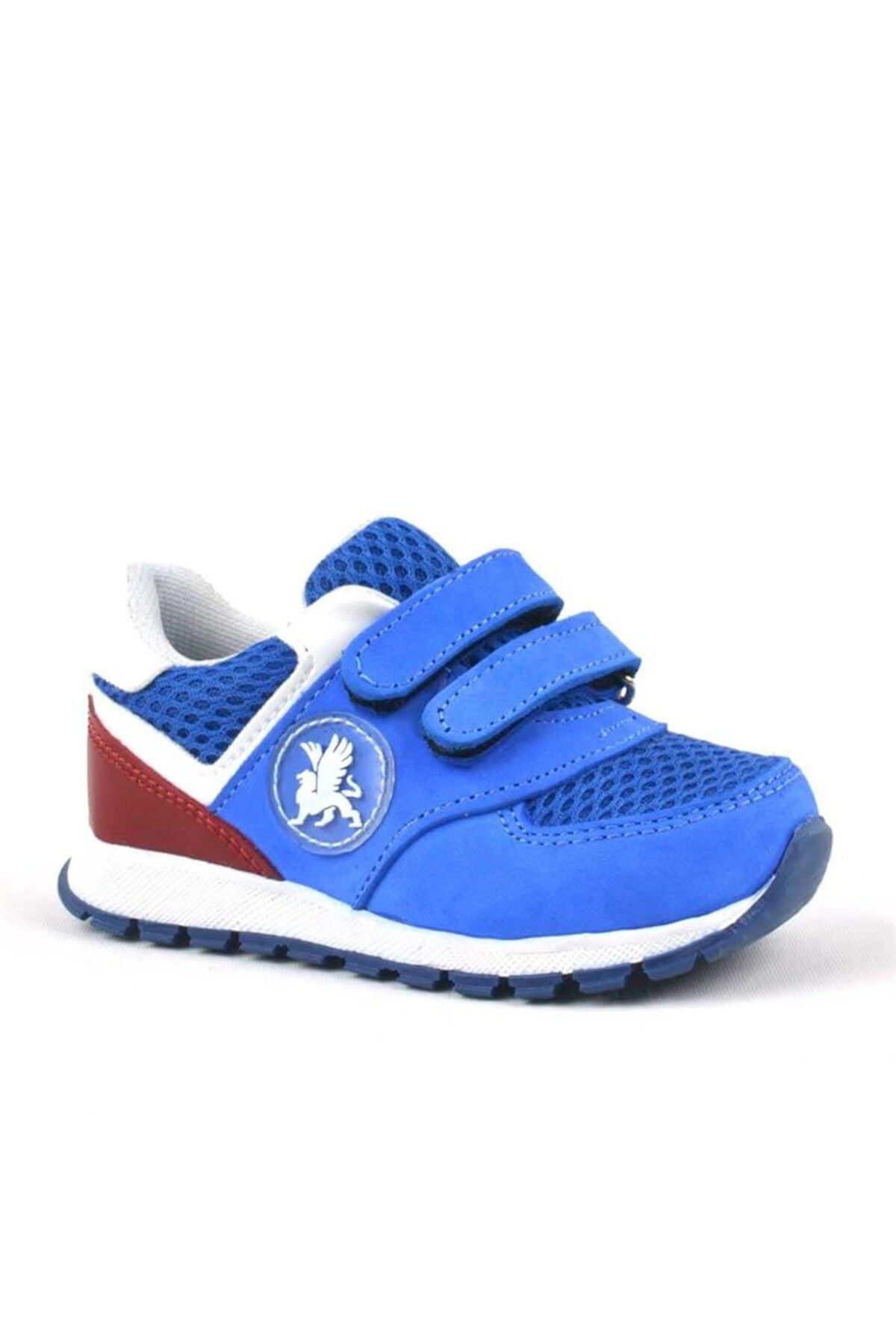 Rakerplus Hakiki Deri Mavi Cırtlı Erkek Bebek Spor Ayakkabı