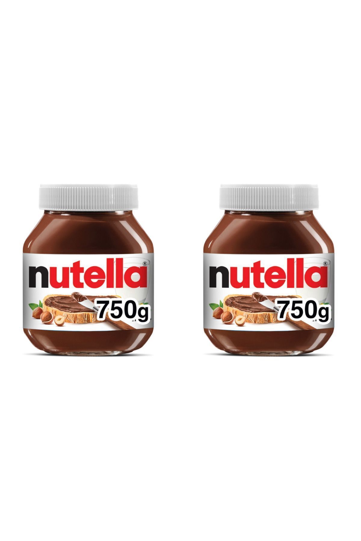 Nutella Kakaolu Fındık Kreması Cam Kavanoz 2 Ad X 750 Gr