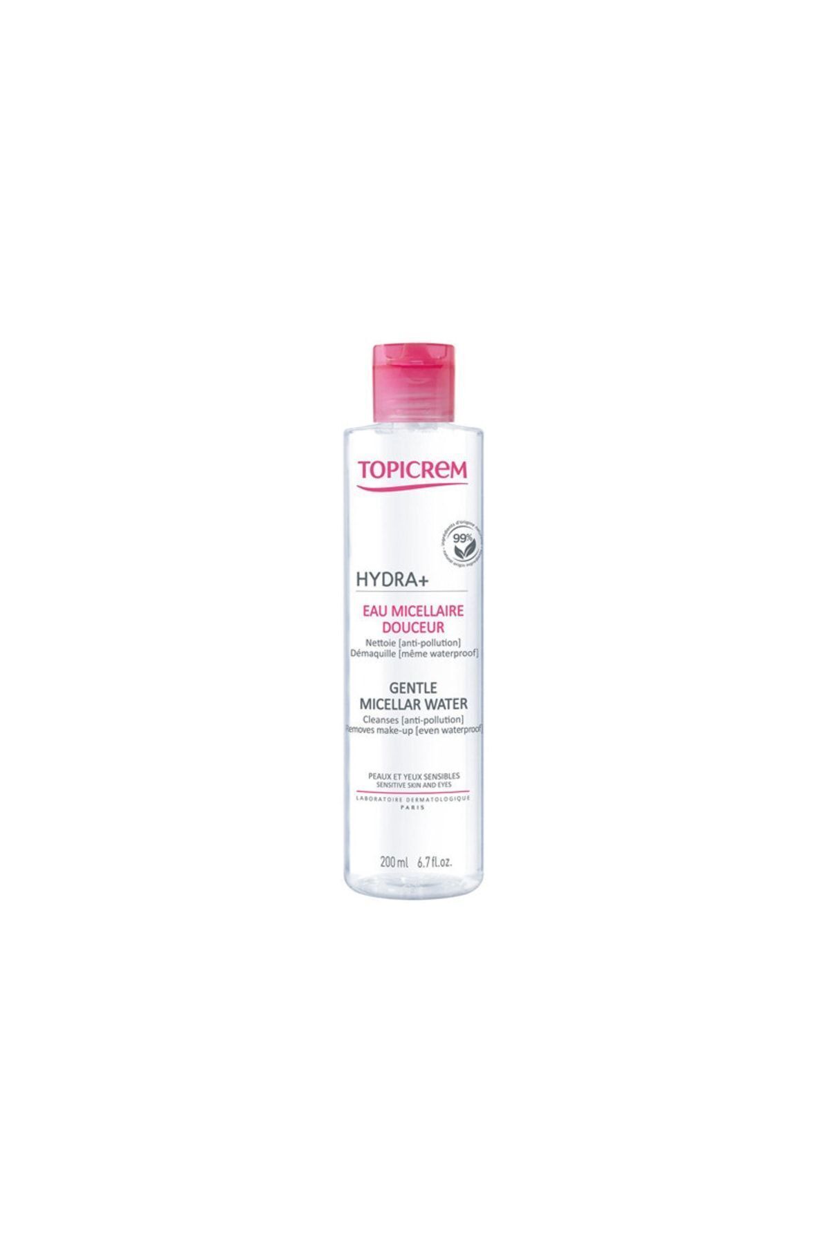 Topicrem Gentle Cleansing Water Face And Eyes 200 Ml Skt:01/02/2023