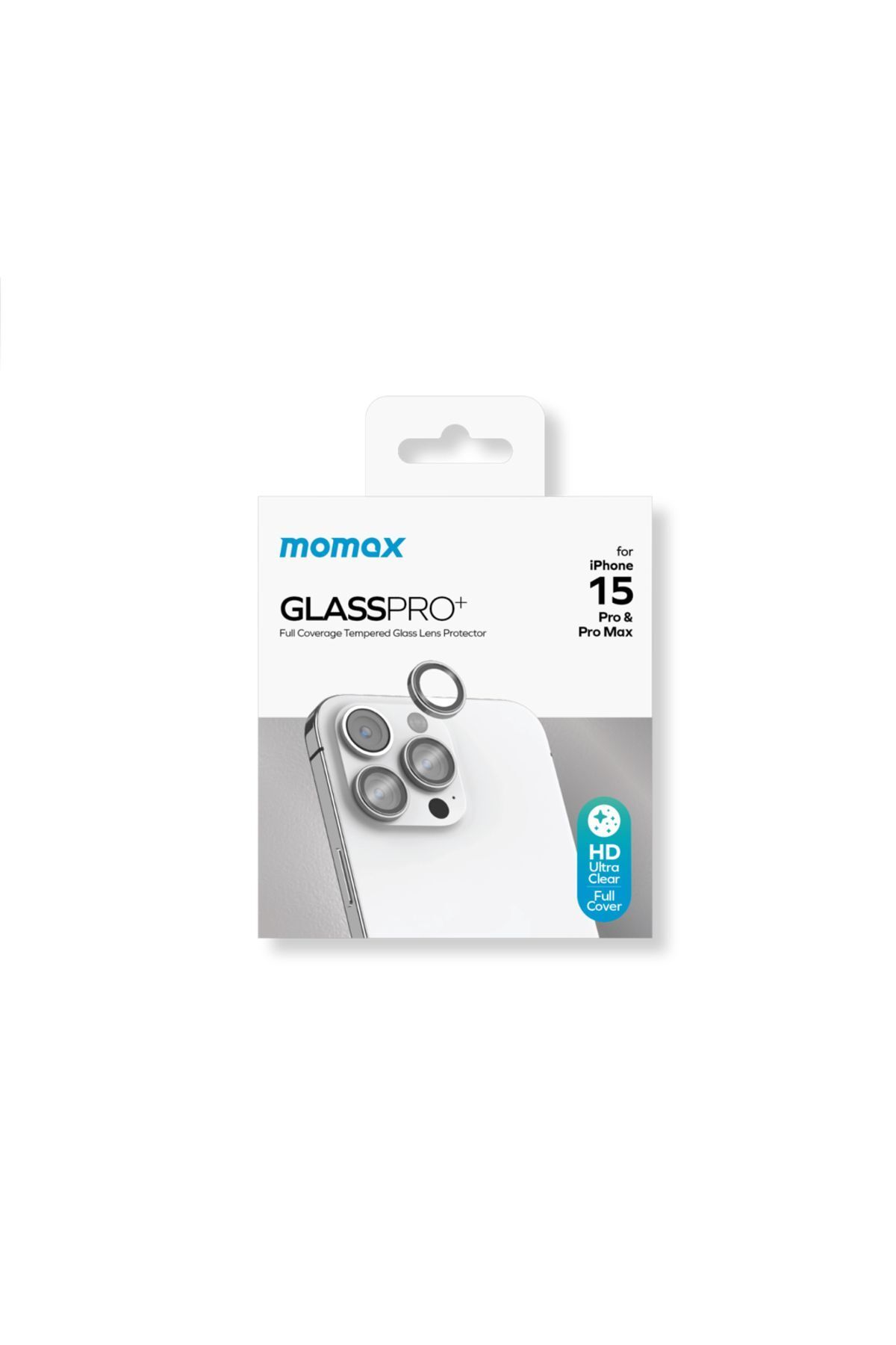 Momax iphone 15 Pro/ 15 Pro Max Uyumlu Safir Lens Koruyucu