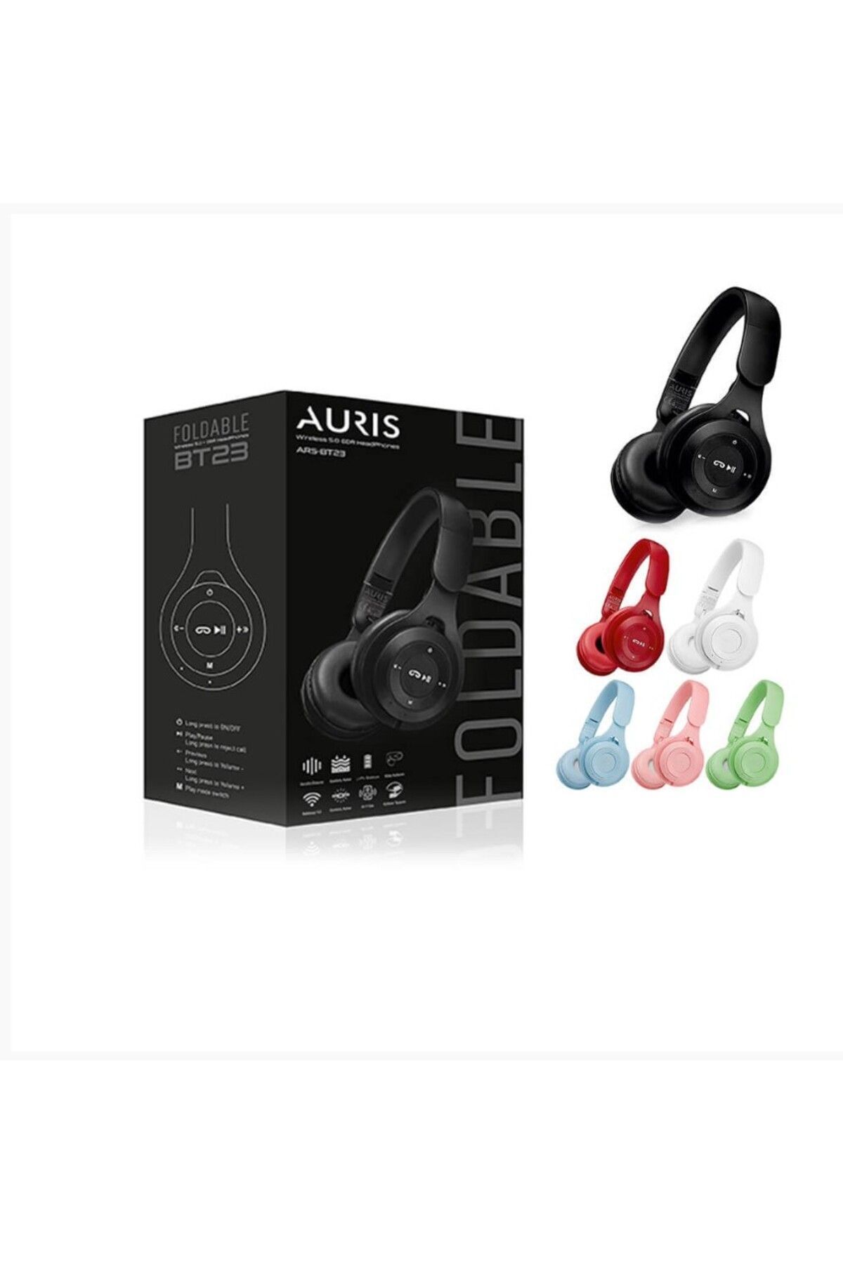 Auris Kulak Üstü Bluetooth Kulaklık Bt23