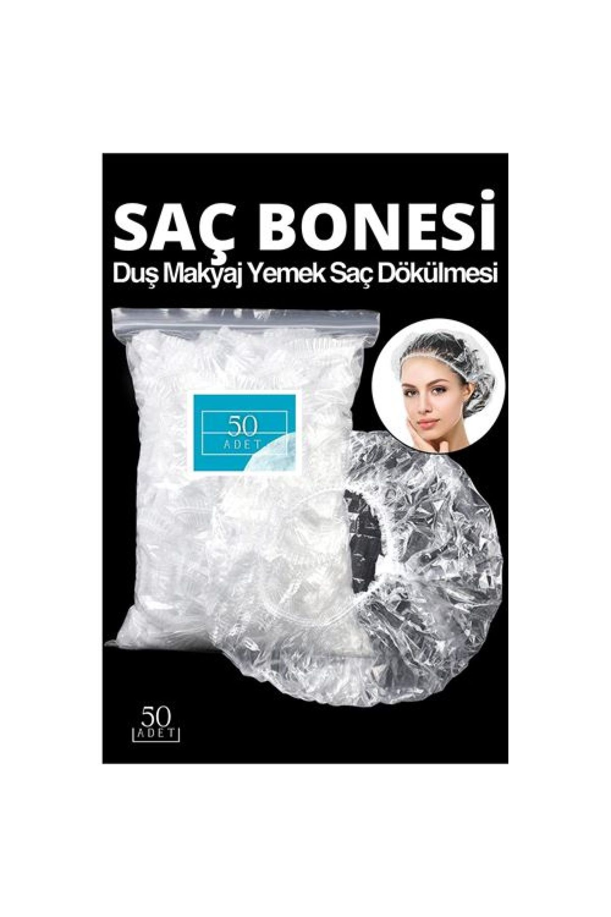 ACSMarket TransForMacion Duş Makyaj Yemek Saç Dökülmesi Bonesi 50 Adet Noble 718848