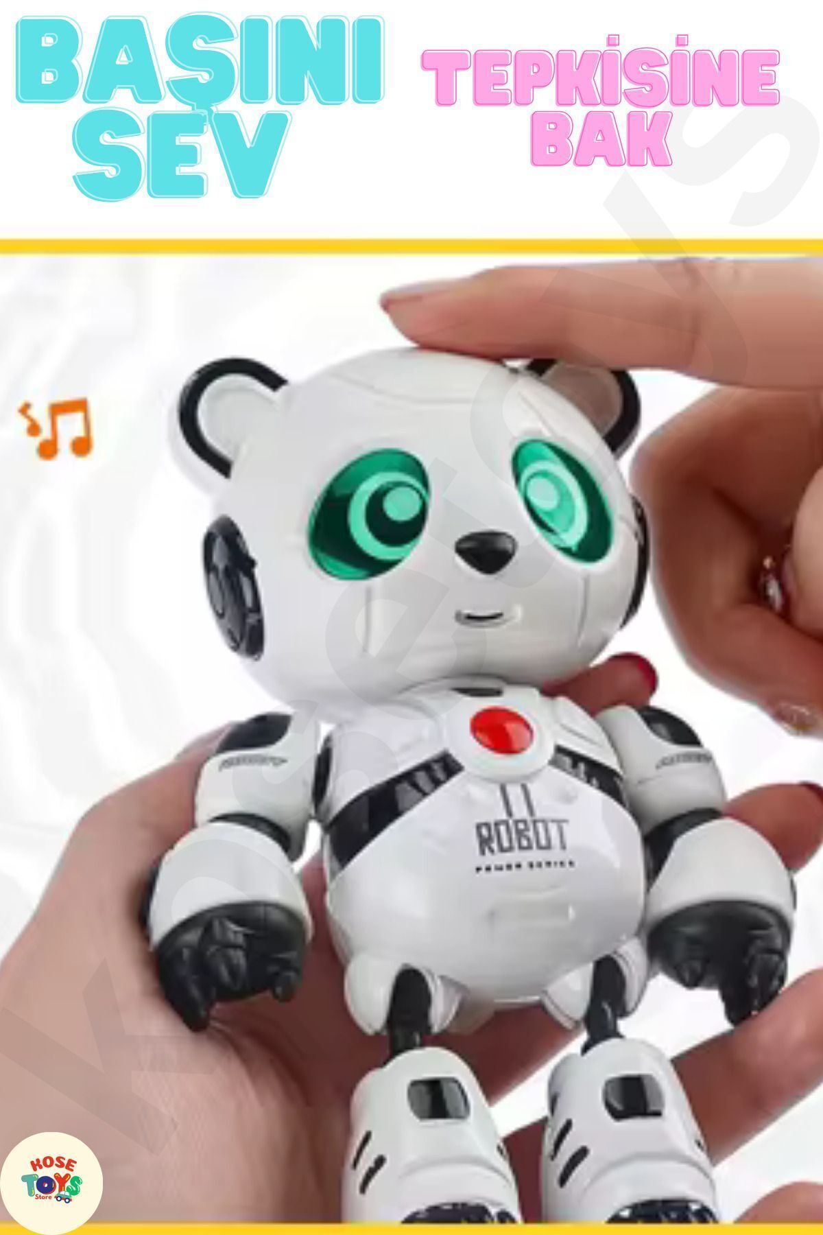 kosetoys Akıllı Panda Söylediklerini Tekrar Etsin Ses Kayıt Edip Konuşan Şarjlı Oyuncak Robot