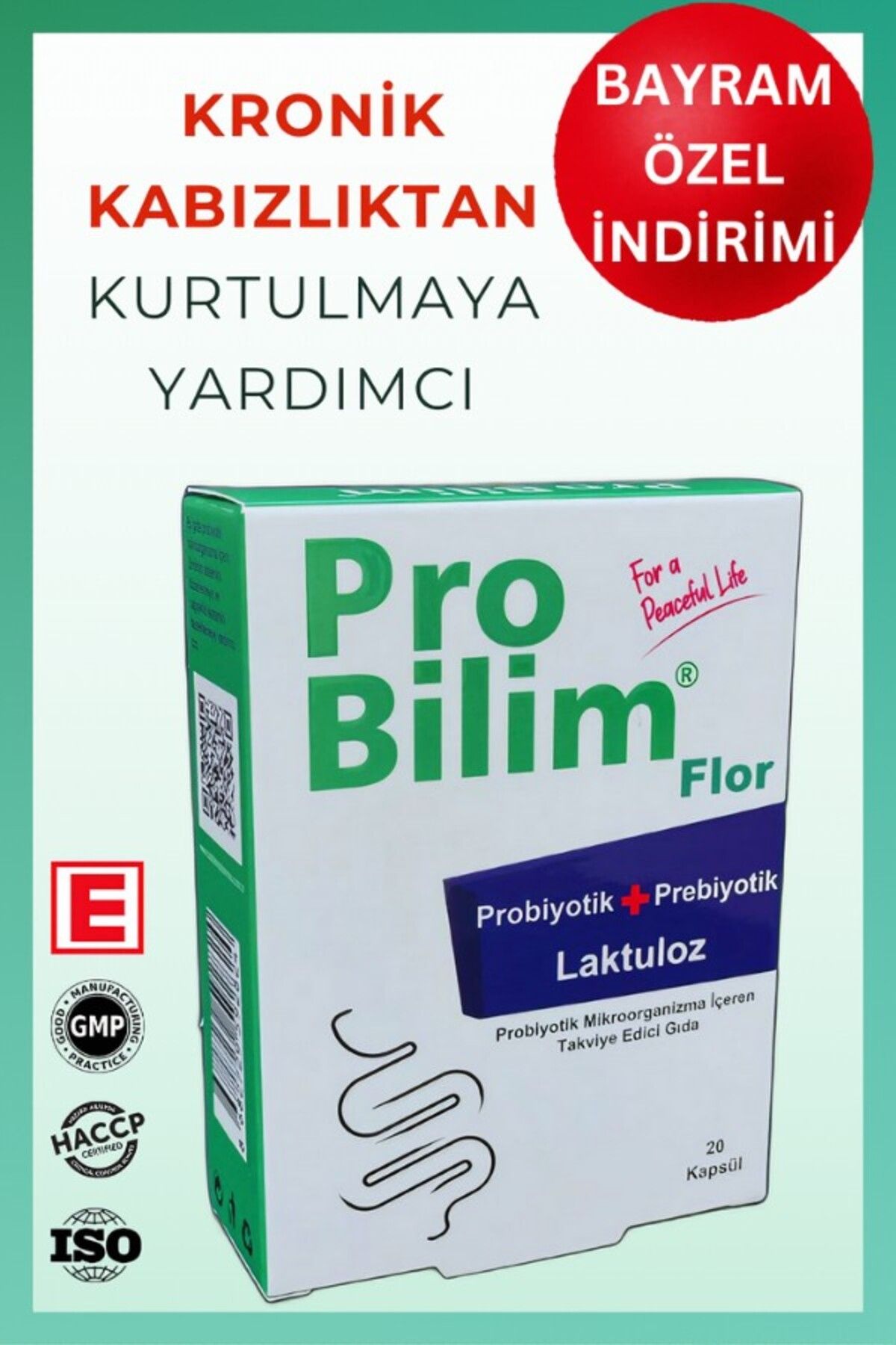 probilim ® Flor Probiyotik Kapsül , Prebiyotik , Laktuloz,