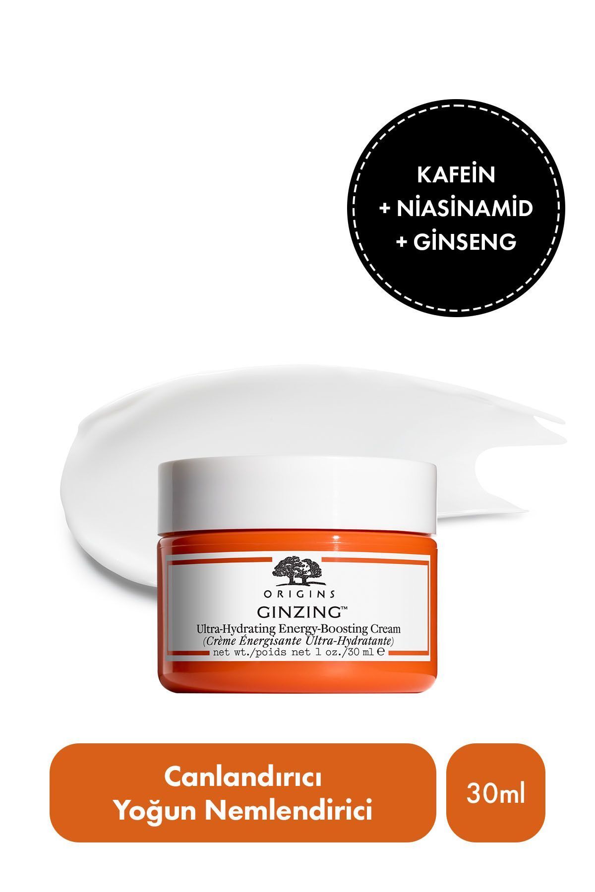 Origins Ginzing™ Ultra Hydrating Cream Canlandırıcı ve Aydınlık Görünüm Veren Ultra Nemlendirici 30 ML