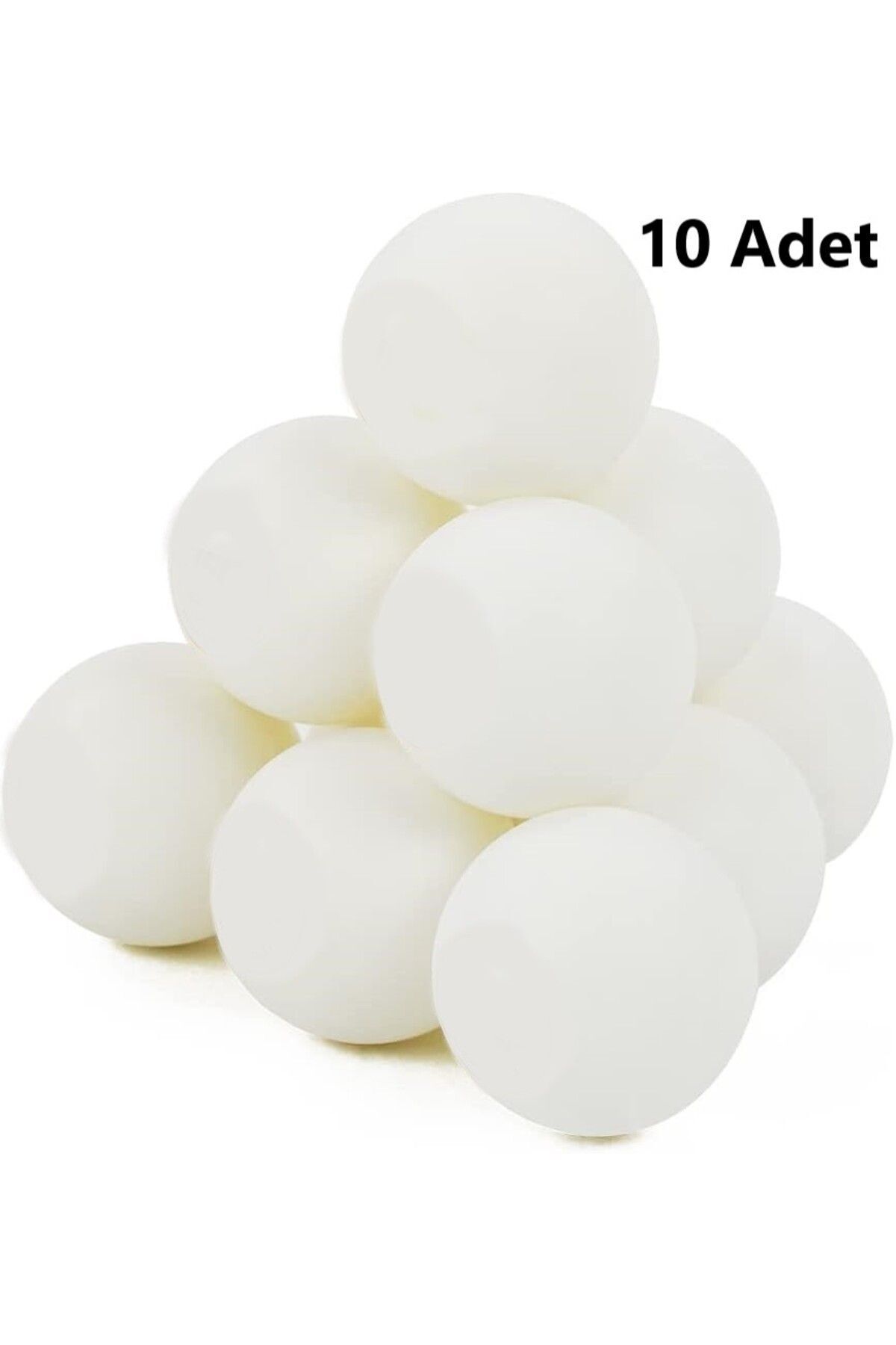 GÜZELYÜZ AVM Pinpon Topu Beyaz 10 Adet Masa Tenisi Topu