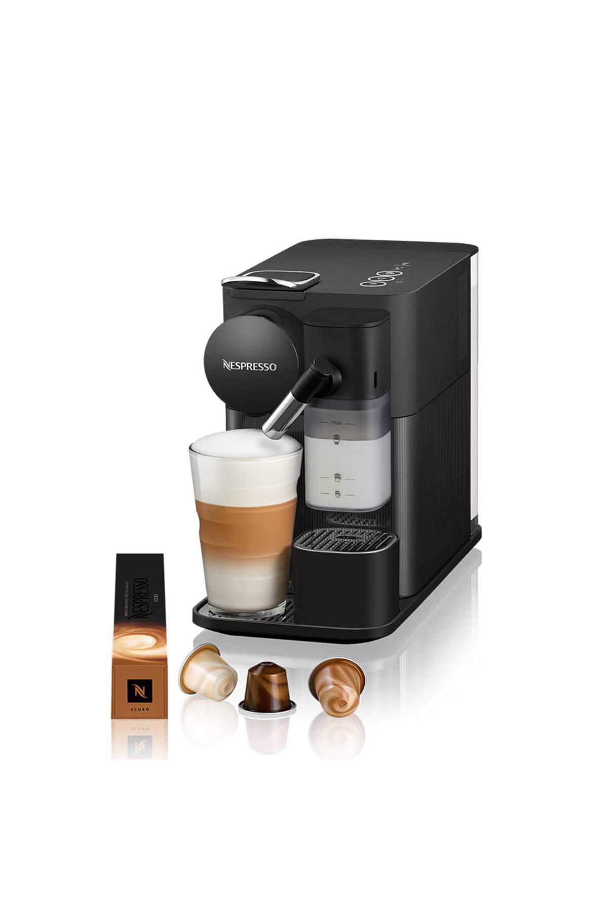 Nespresso F121 Latissima One Süt Çözümlü Kahve Makinesi,Siyah