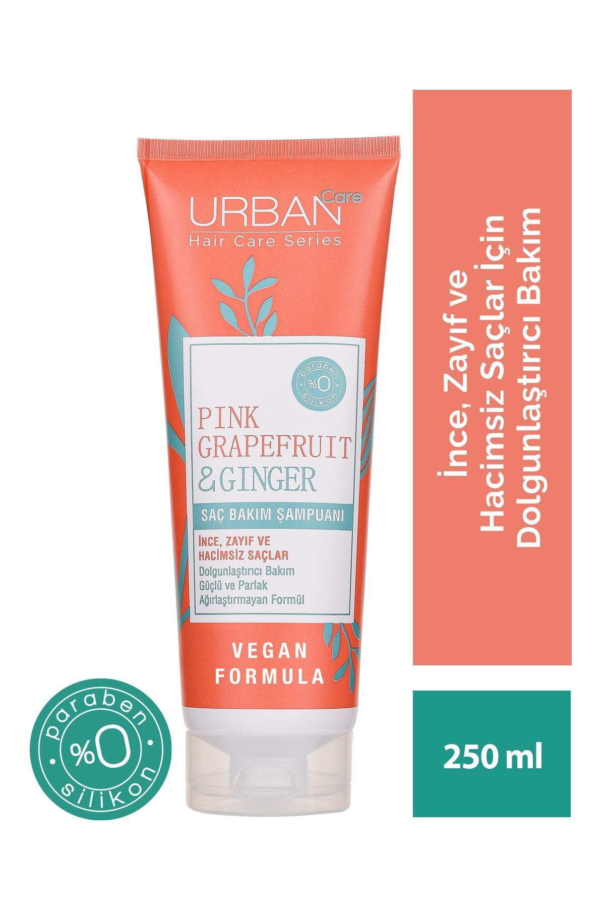Urban Care Pink Grapefruit&ginger Ince Telli Saçlar Için Dolgunlaştırıcı Şampuan-vegan-250 Ml