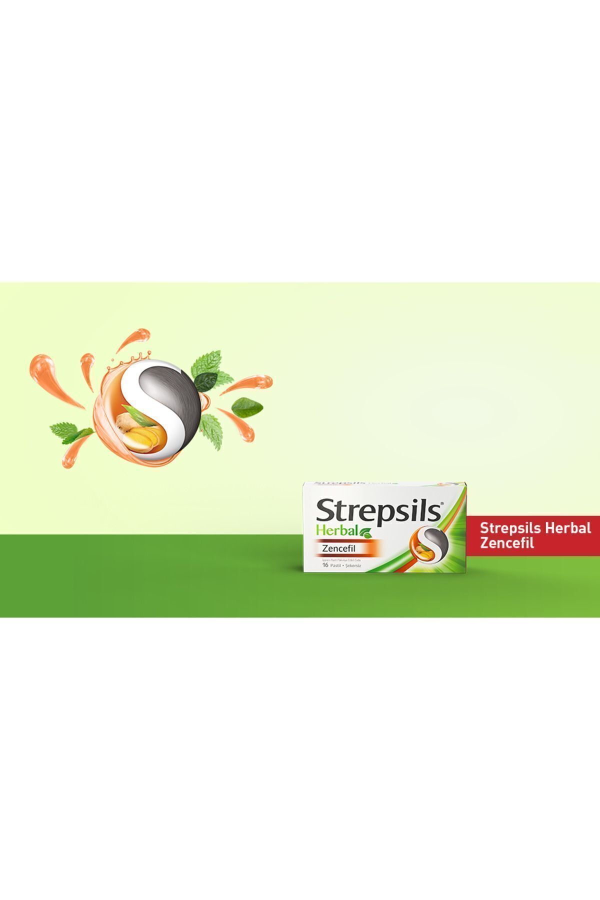 Strepsils Strepsils Herbal Zencefil Aromalı 16 Pastil 3 Adet