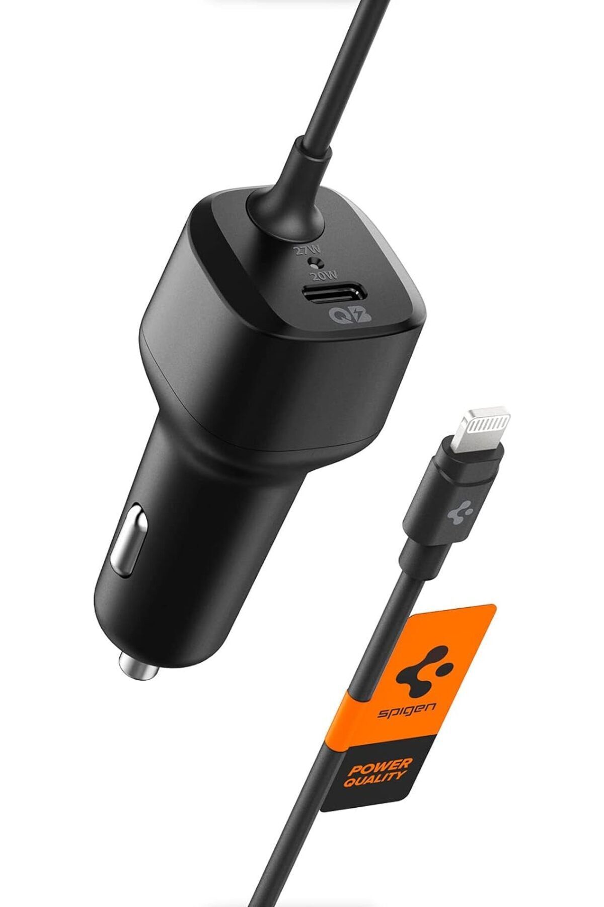 Store PowerArc ArcStation 45W Hızlı Araç Şarj Cihazı MFI Kablo + USB-C Port (Lightning Kablosu ile 27