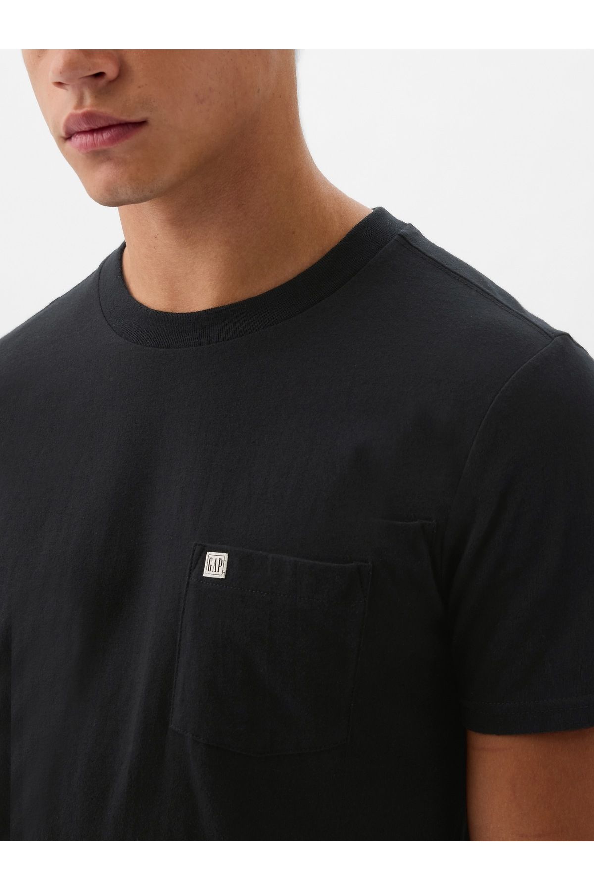 GAP Erkek Siyah Mini Gap Logo Cepli T-Shirt