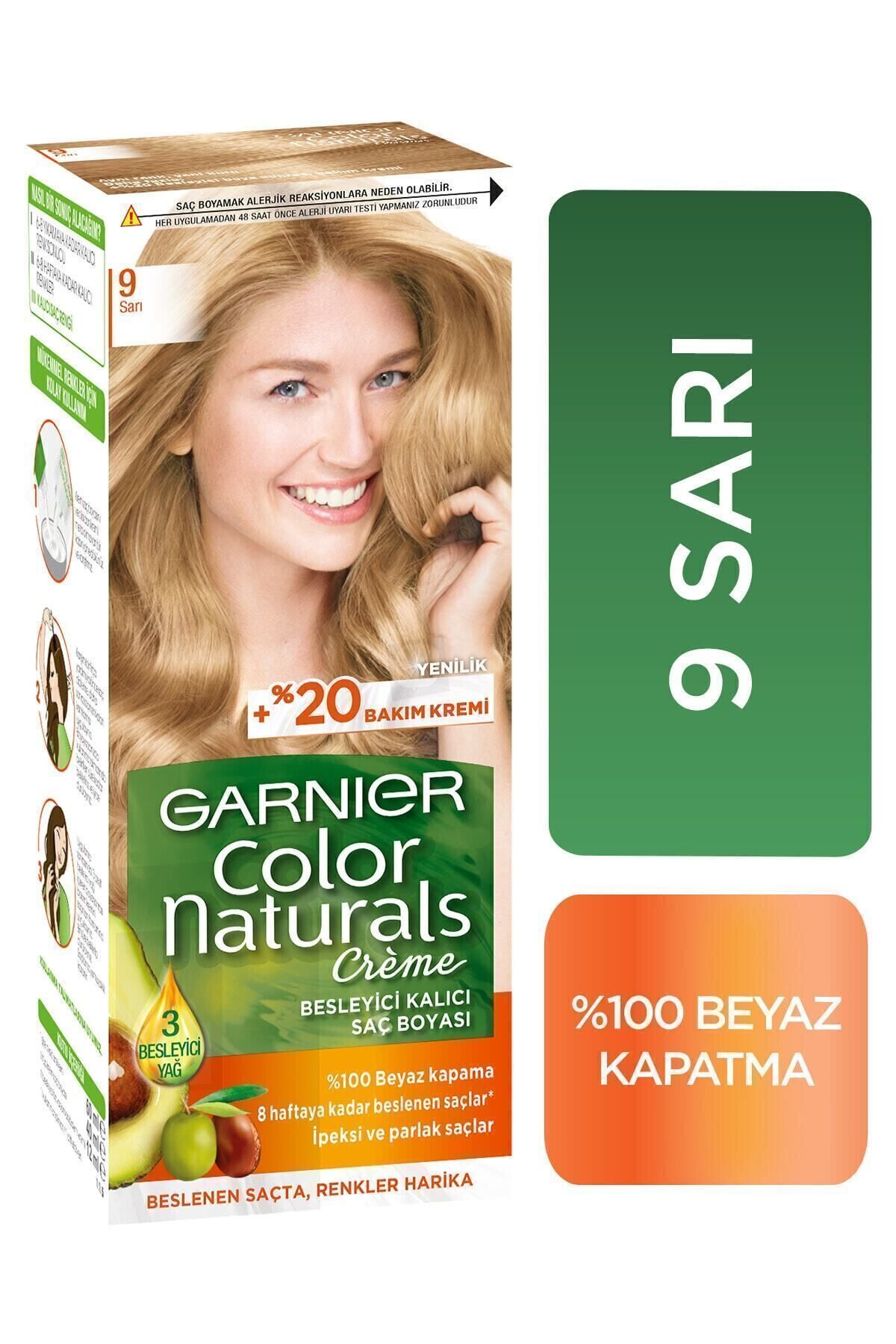 Garnier Color Naturals Saç Boyası No:9 Sarı