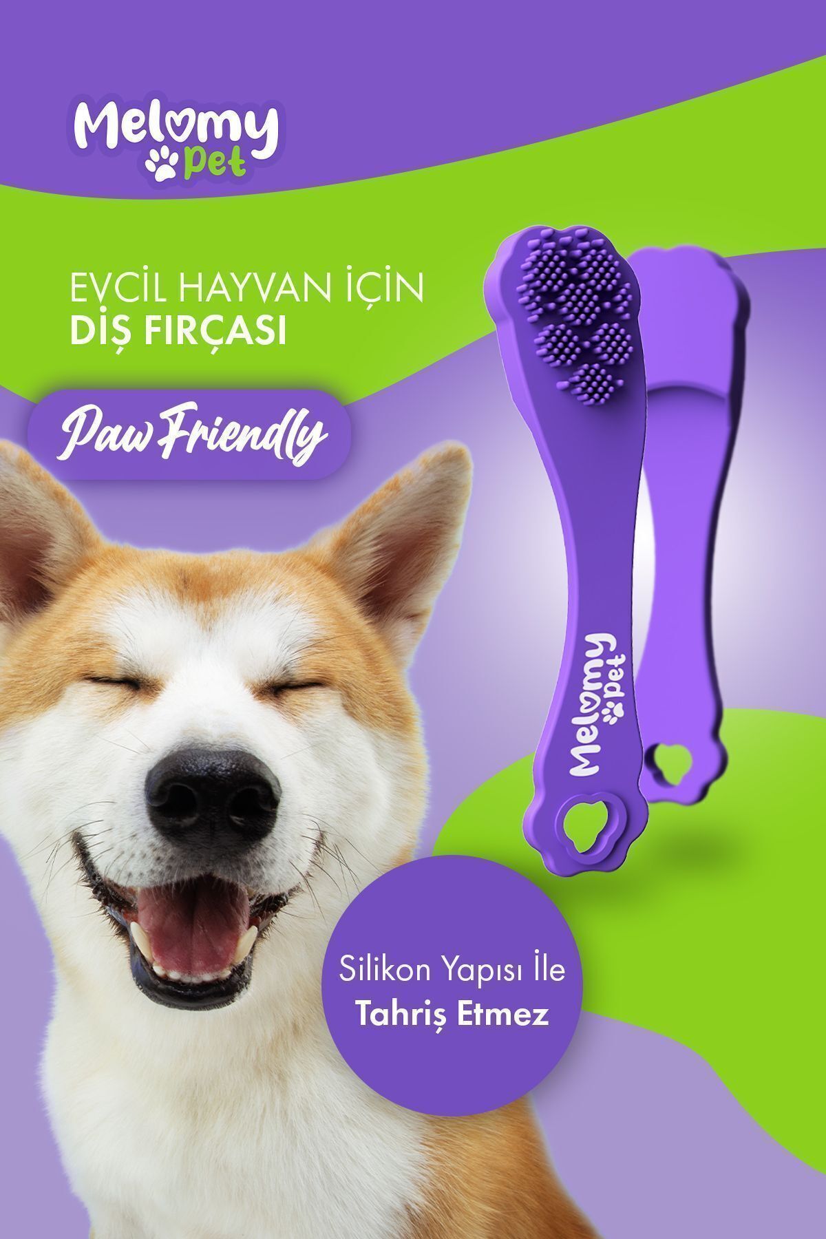 Melomy Kedi & Köpek Silikon Diş Fırçası