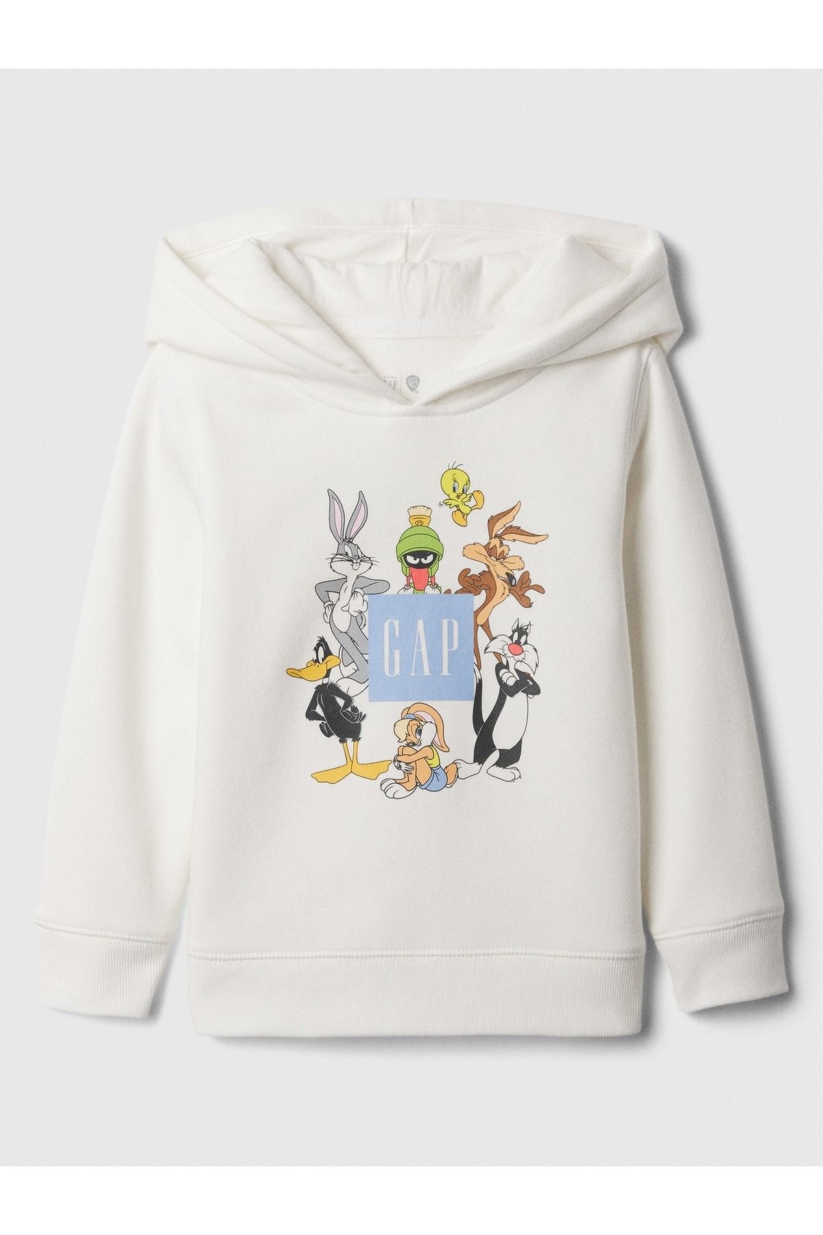 GAP Erkek Bebek Kırık Beyaz WB™ Looney Tunes Logo Fleece Sweatshirt