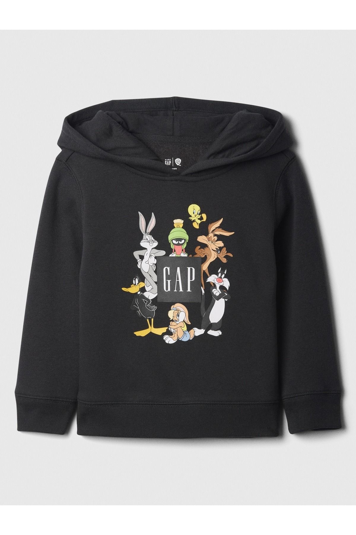 GAP Erkek Bebek Siyah WB™ Looney Tunes Logo Fleece Sweatshirt